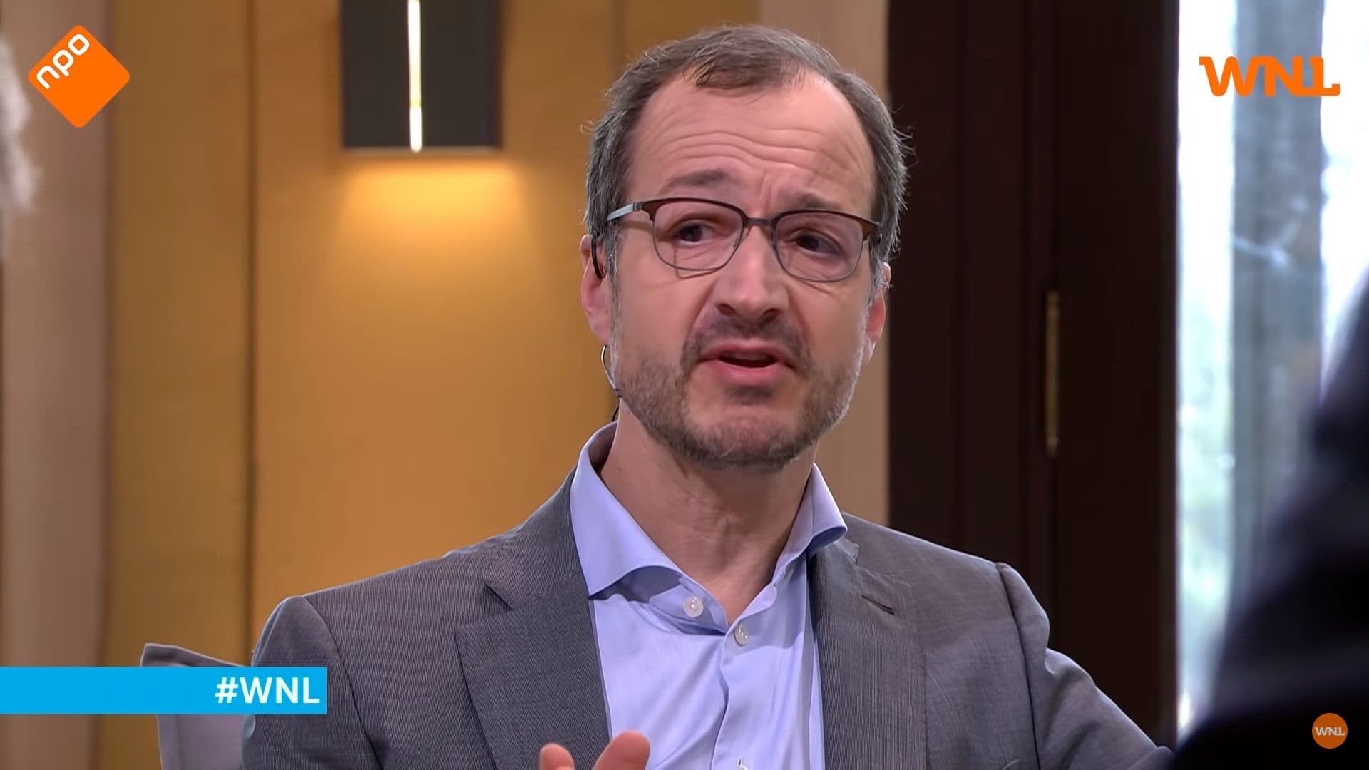 Minister Wiebes appears on WNL op Zondag, 15-03-2020. 