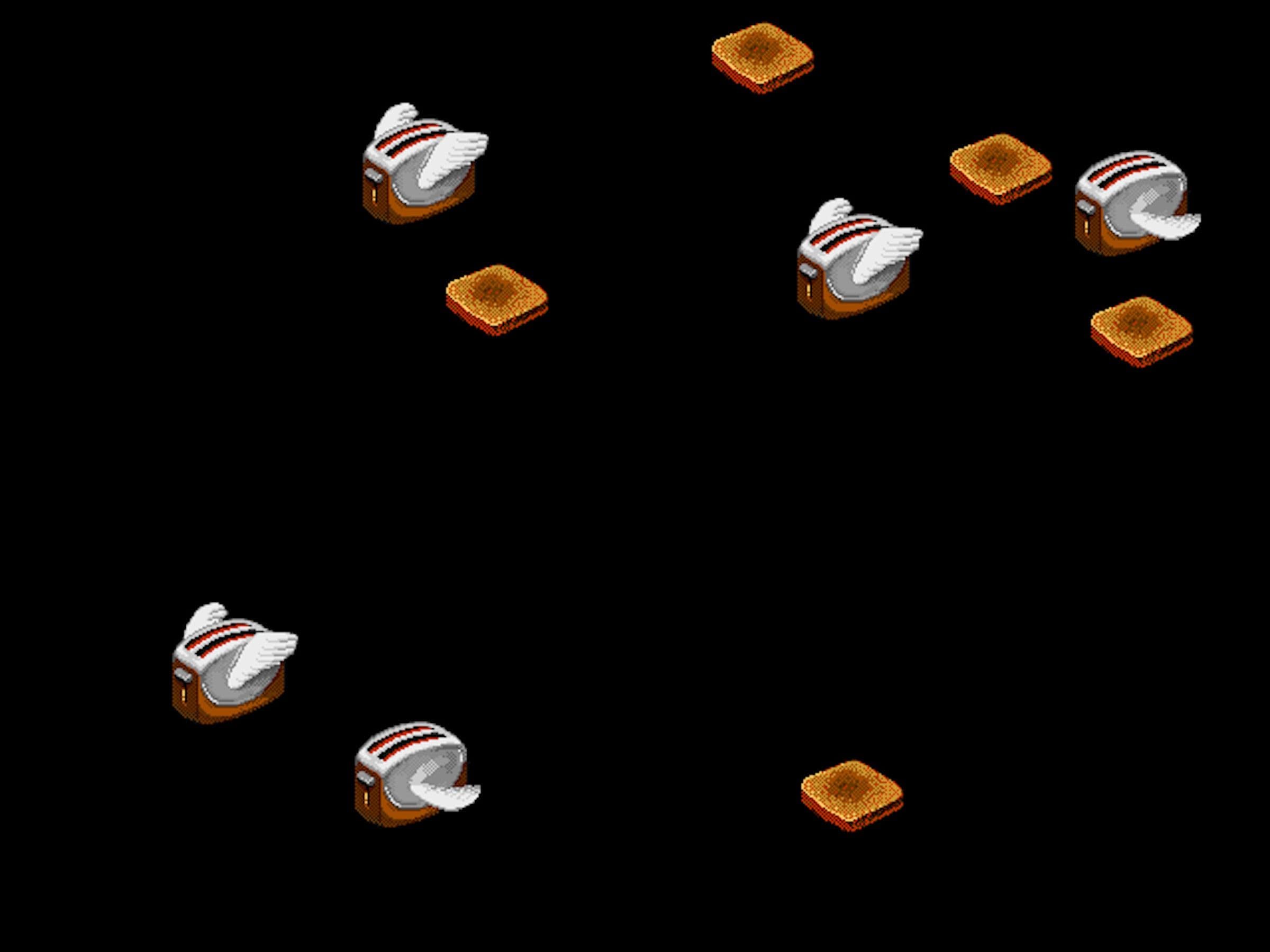 Screensaver After Dark, Flying Toasters  