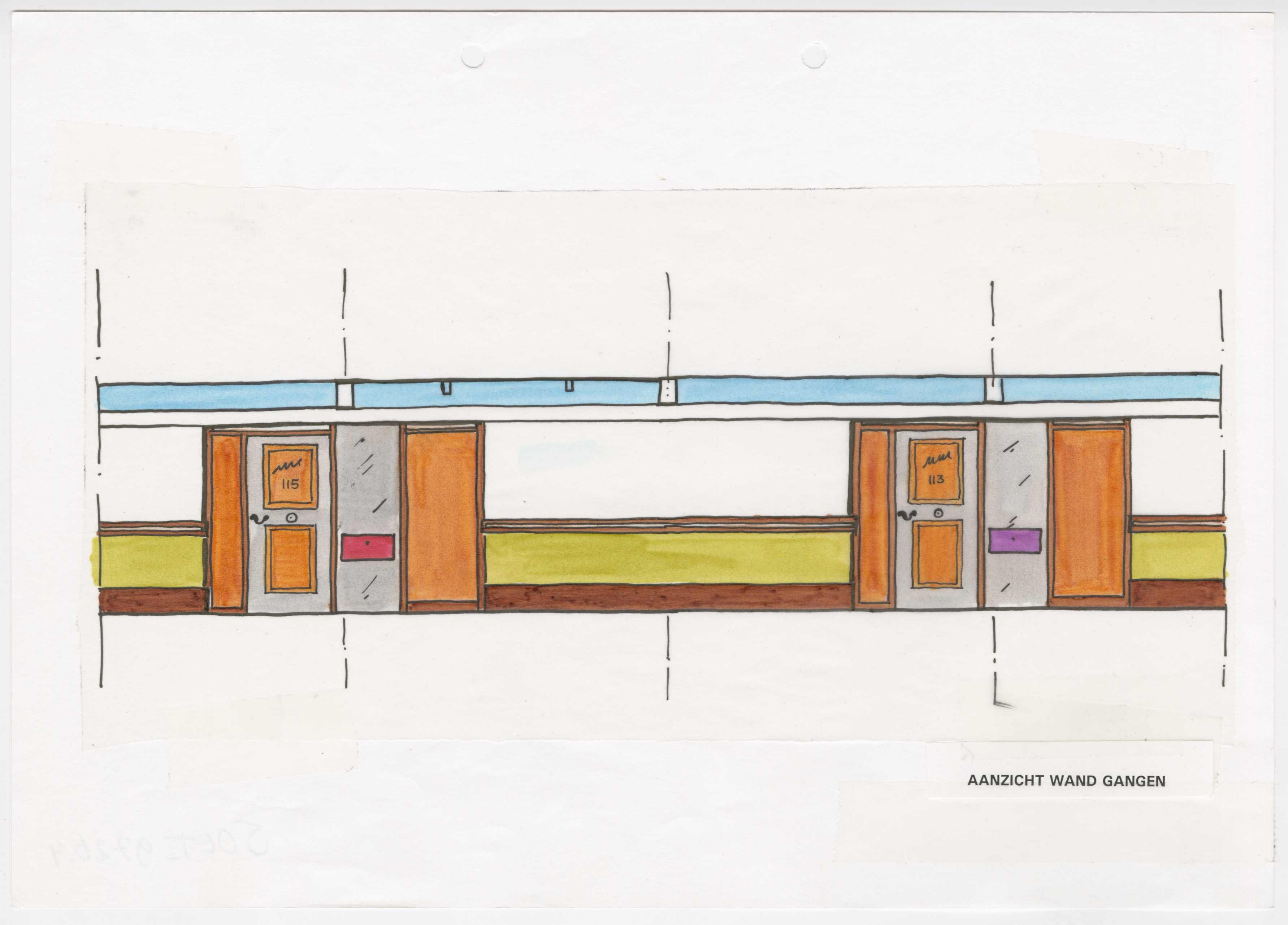  Soeters van Eldonk, Vernieuwing Zorgcentrum de Buitenhof, Amsterdam, ca. 2000. Opdrachtgever: Altus Advies en Ontwikkeling BV. Collectie Het Nieuwe Instituut, SOET 9726.4-1