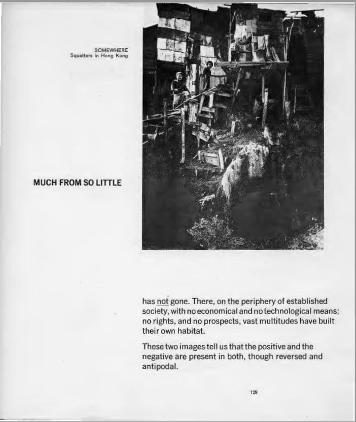  Page from: 'Aldo van Eyck, The Enigma of Vast Multiplicity', in Harvard Educational Review: Architecture and Education vol. 39 no. 4 1969. Images and texts in this article were used in installation Triennale di Milano 1968. 