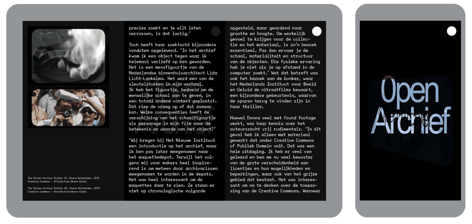 Open Archive. Digital publication. 