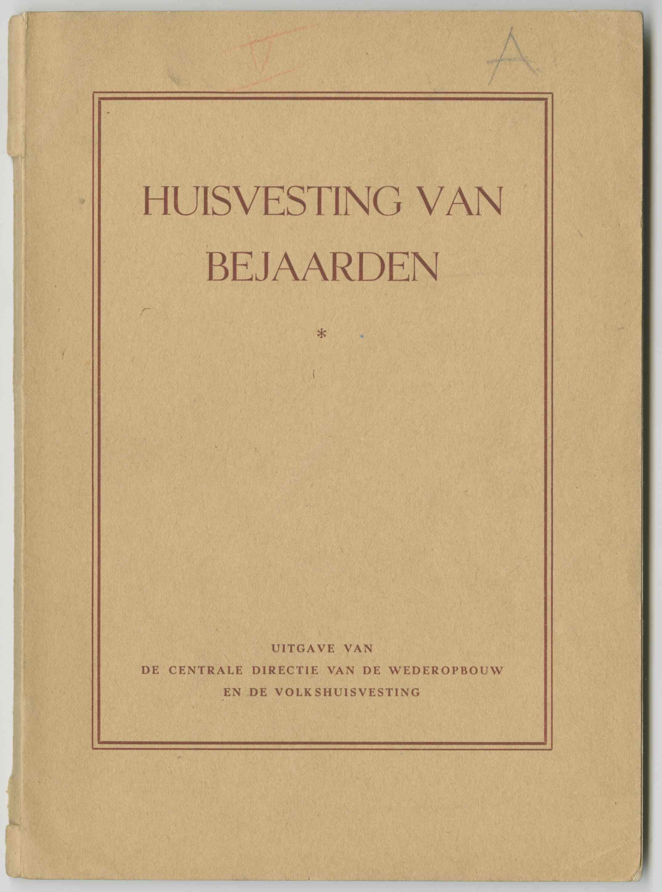  The Central Directive for Reconstruction and Public Housing, c.1948. Collection: Het Nieuwe Instituut, TIJX d39-a 