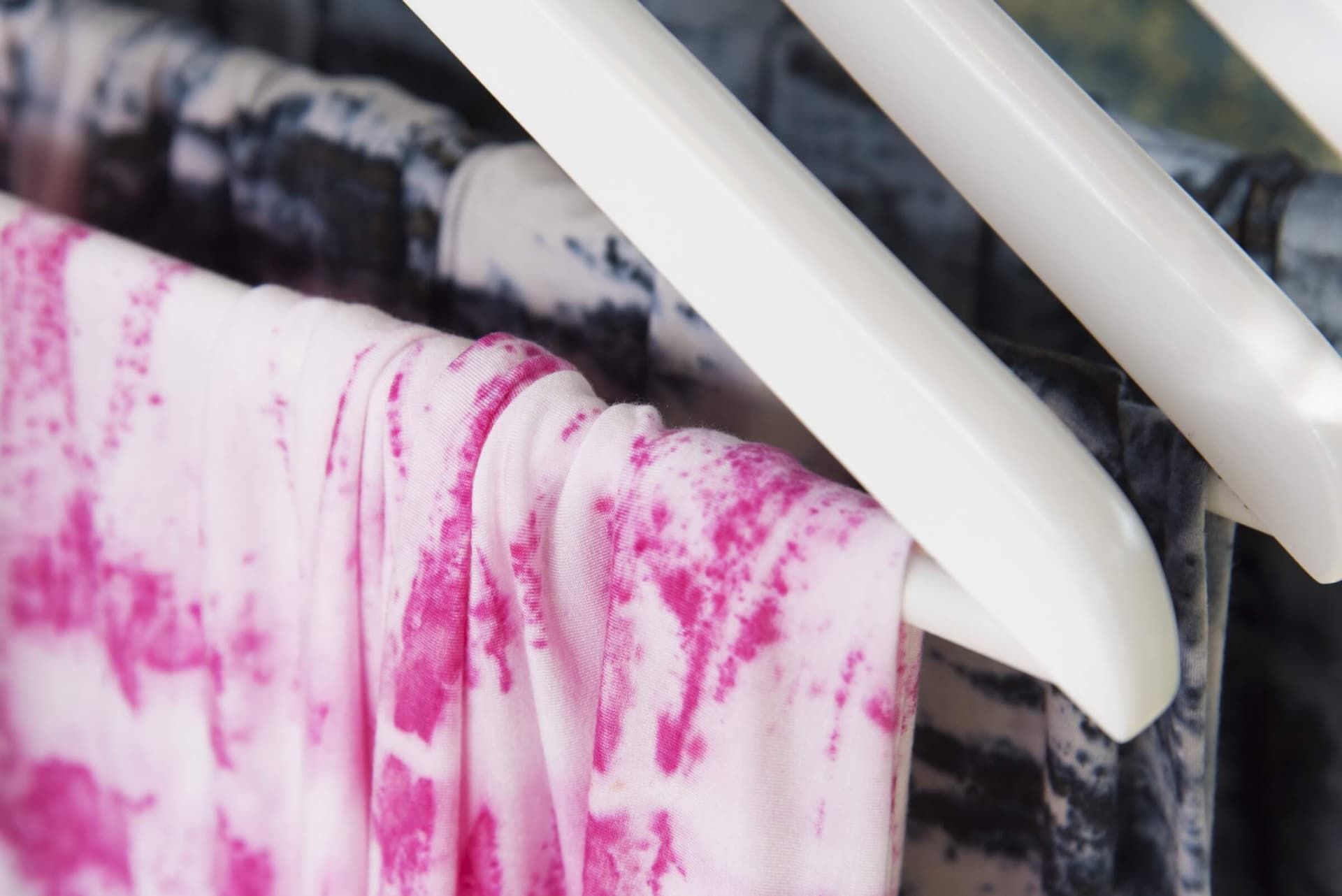 Resultaat workshop Tie Dye, 17 februari 2017. Foto Charlotte Kan 