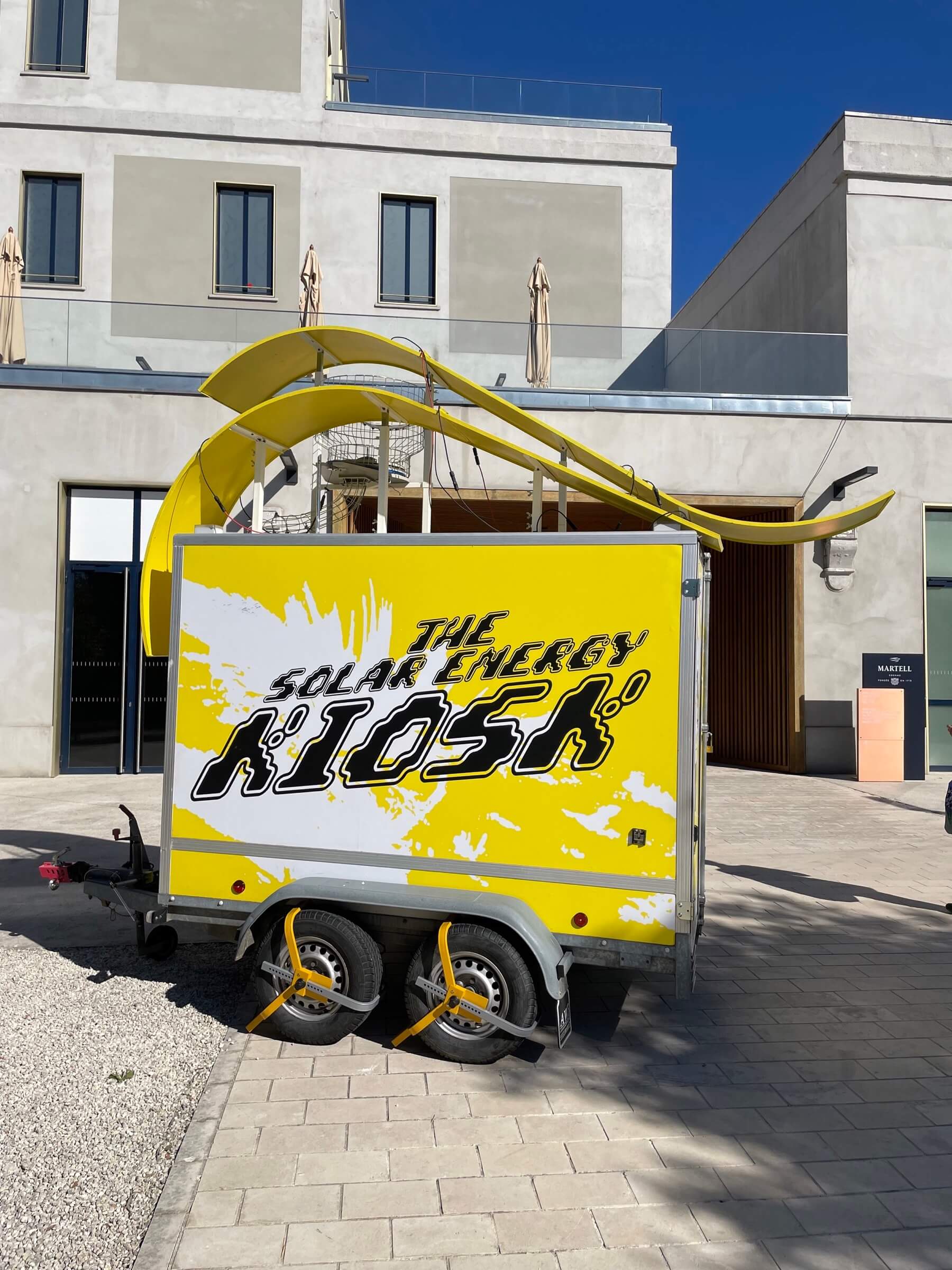 The Solar Energy Kiosk in Cognac, France. 