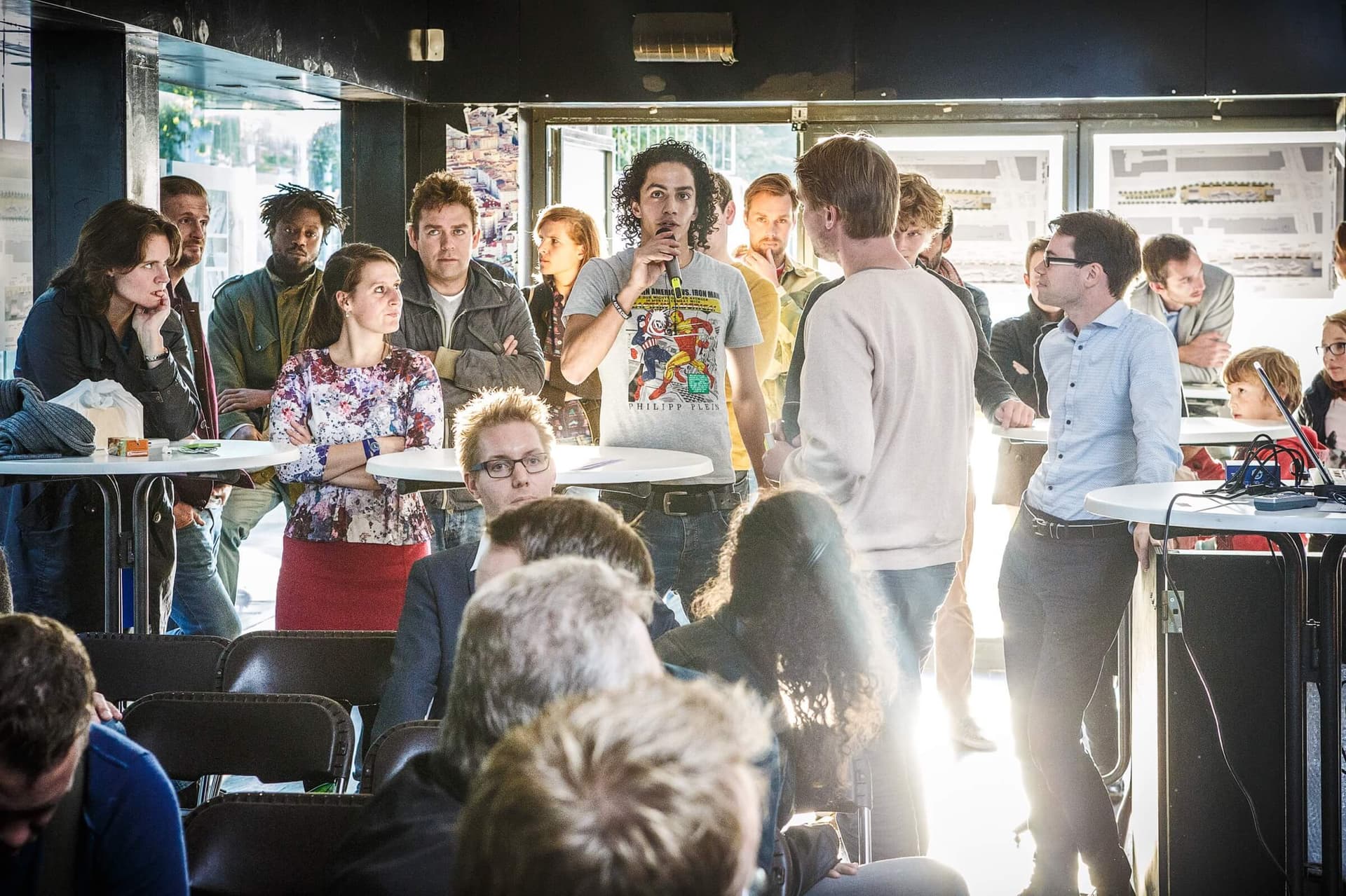 The ocean, the beach & the boardwalk. Presentatie ontwerpschets Skatepark Westblaak Rotterdam. Foto: Matthijs Immink  