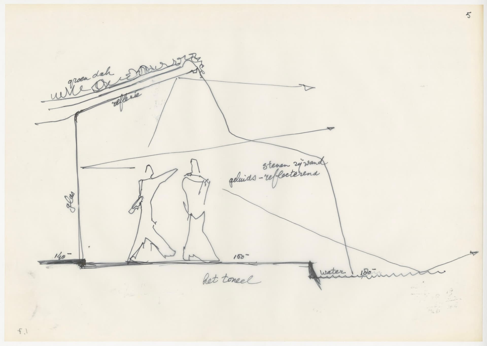 Drawing from the archive of Alberts en Van Huut. z.j. Collection Het Nieuwe Instituut 