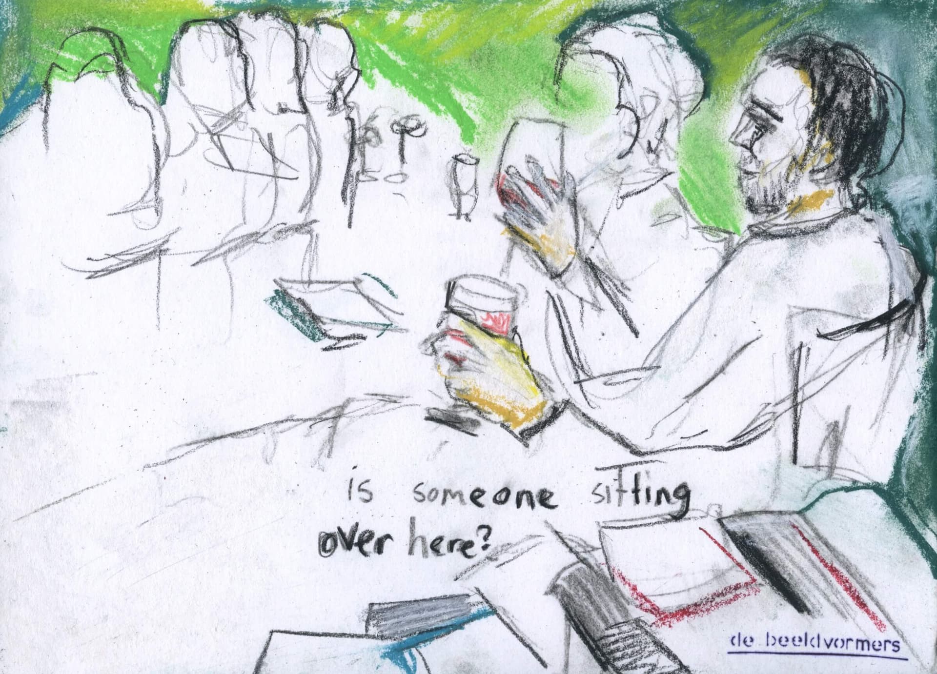 Thursday Night with Chus Martínez and Beatrix Ruf. Visual report by De Beeldvormers