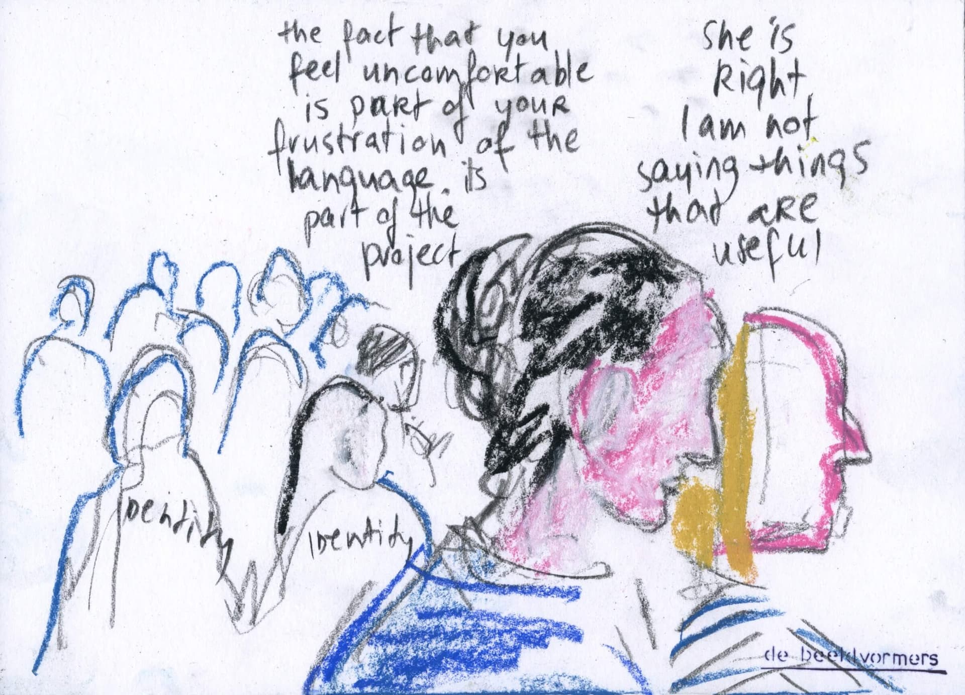 Thursday Night with Chus Martínez and Beatrix Ruf. Visual report by De Beeldvormers