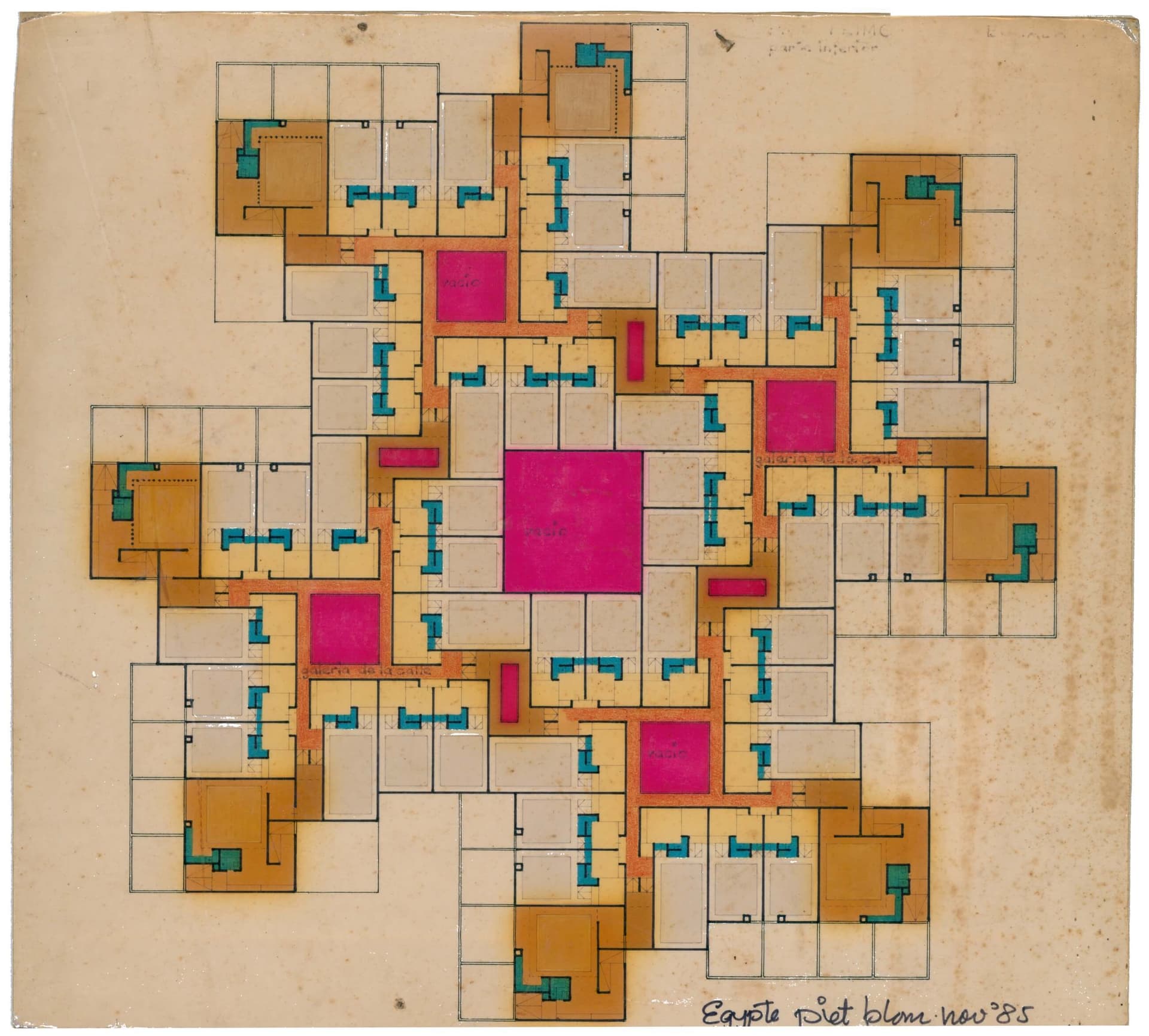 P. Blom, ‘Templo para las vacanciones’, Holiday Homes for Fokker, Ibiza, 1965. Collection Het Nieuwe Instituut, BLOM 250 