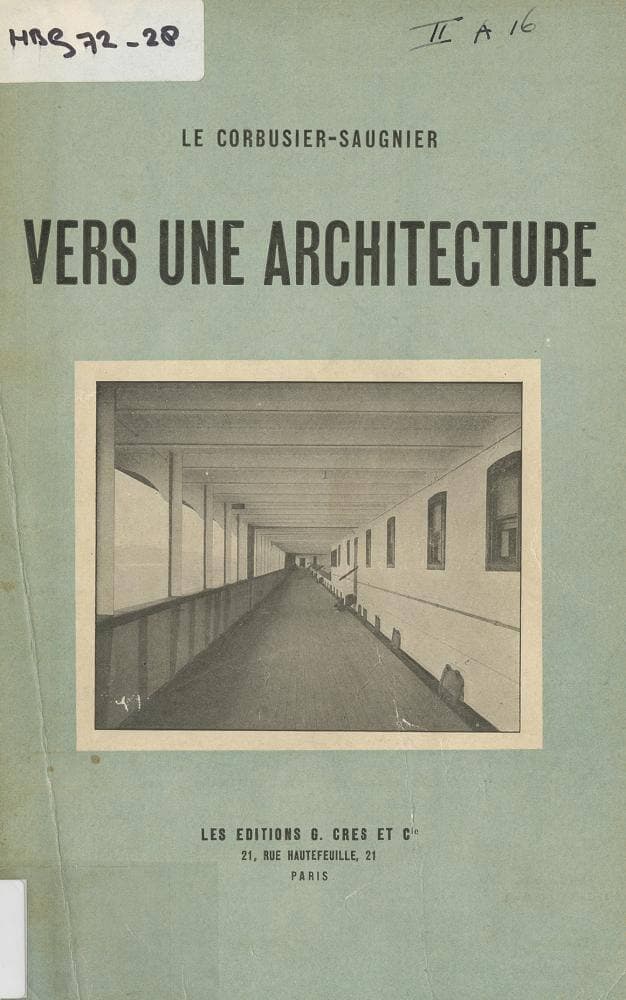 Omslag 'Vers une architecture'. Collectie Nieuwe Instituut 