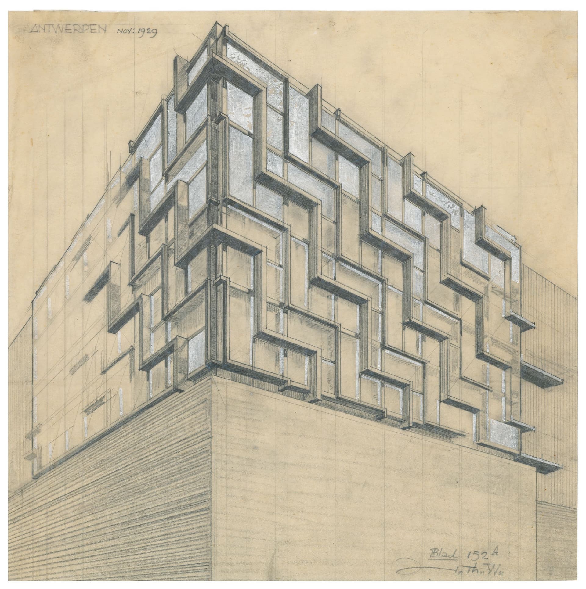  H. Th. Wijdeveld. Dutch pavilion Antwerp, 1930. Collection Het Nieuwe Instituut, WIJD 390-2 