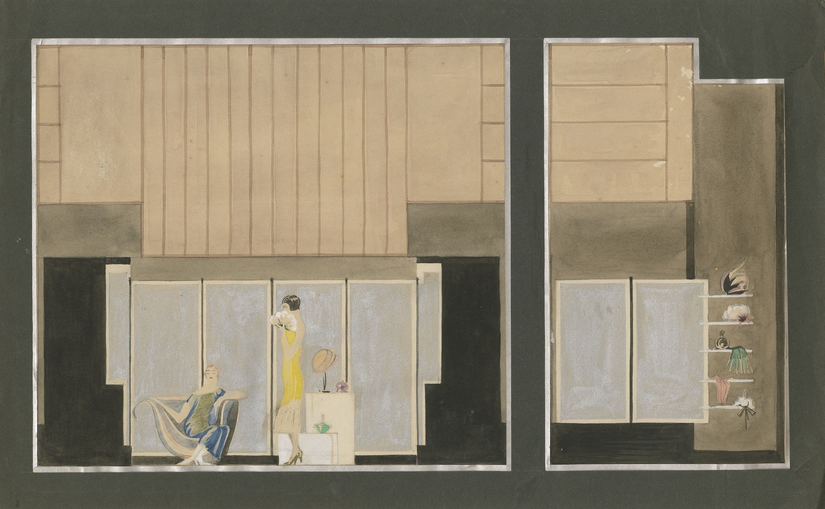  H. Th. Wijdeveld. Design for a decor piece, no date. Collection Het Nieuwe Instituut 