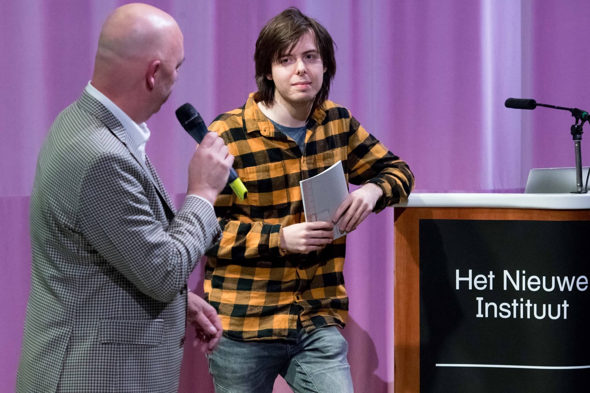 Presentation Sam Tollenaar, 23 November 2017. Photo: Hans Tak. 