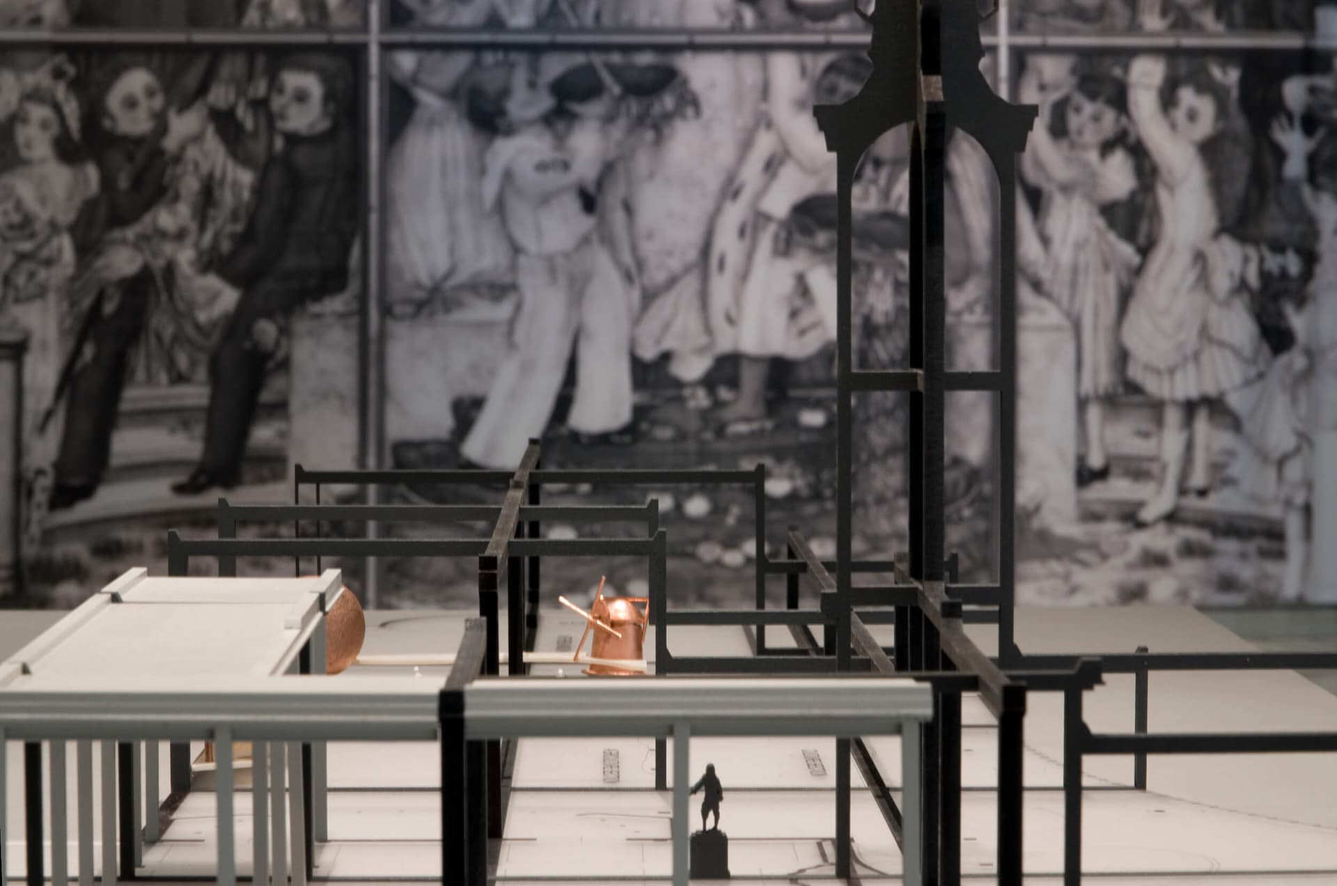 Tentoonstellingsmaquette AMO, naar ontwerp van D. Roosenburg. Nederlands paviljoen Brussel 1935. Foto Petra van der Ree