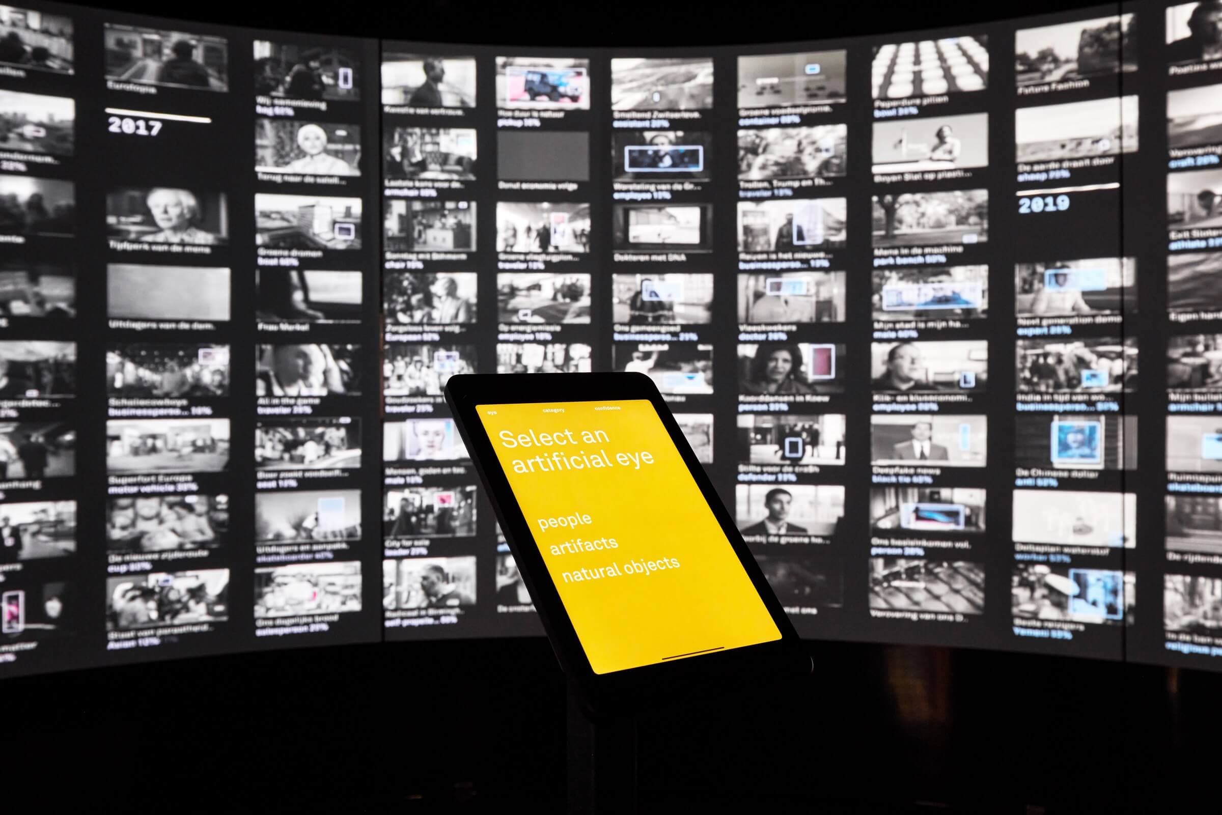 Richard Vijgen, 'The Future Through Artificial Eyes', 2021. Foto: Aad Hoogendoorn 