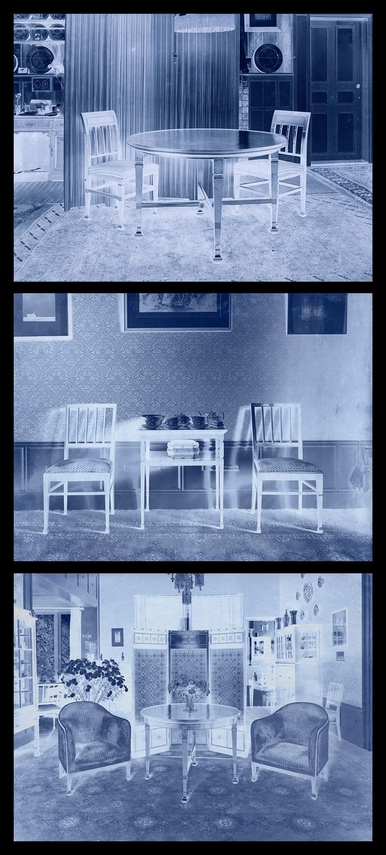 Guy Königstein. Scenes of Crime – experiment with inverted photographs from the archive of architect K. P. C. de Bazel. Collection het Nieuwe Instituut,  Archief BAZE 