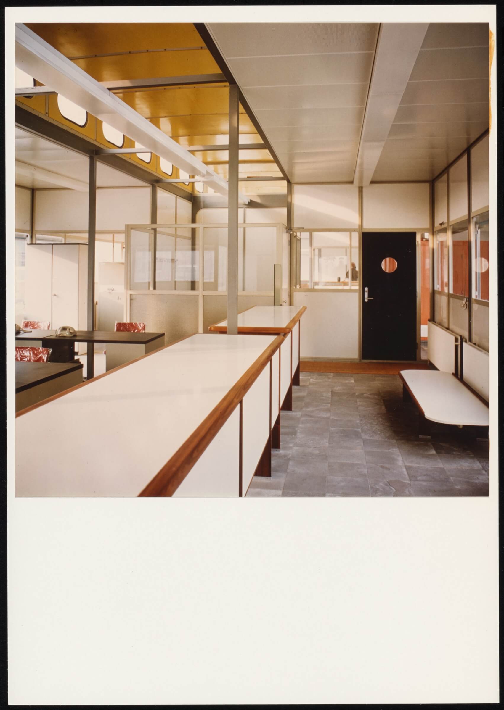 E. Jelles. PTT office, TH campus Delft, 1968-1971. Collection Het Nieuwe Instituut, JELL 495 