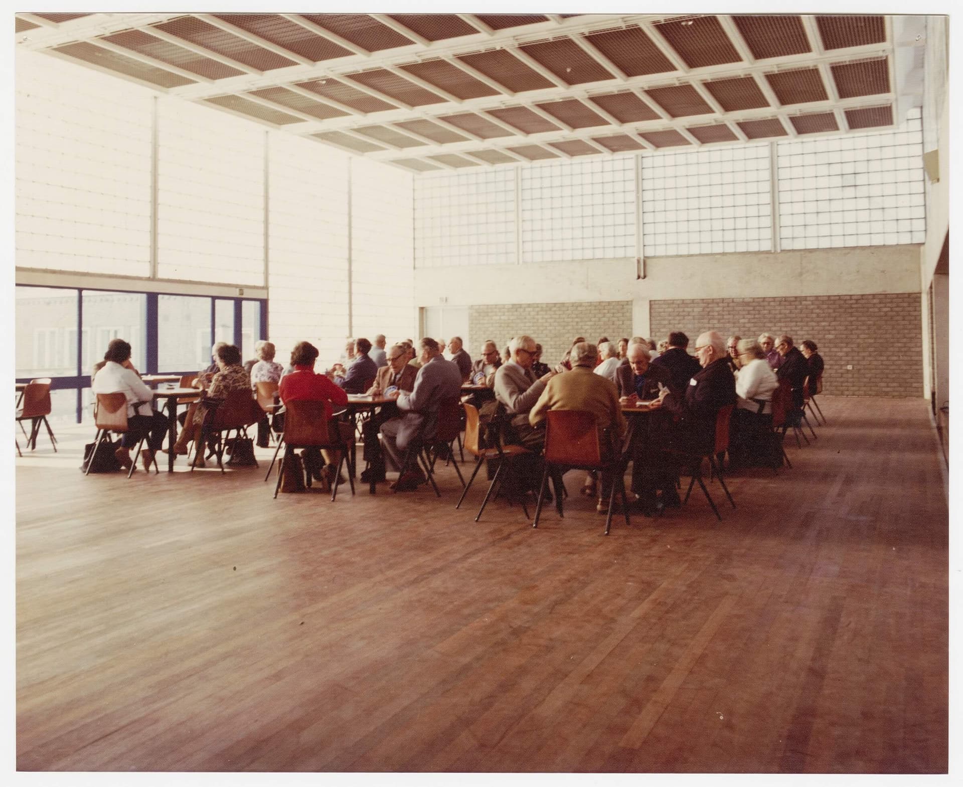 Pi de Bruijn in collaboration with Ruud Snikkenburg and workgroup Leefbaarheid Transvaalbuurt. Community Centre Transvaal, Amsterdam, c. 1976. Commissioned by Dienst Volkshuisvesting, Amsterdam. Photo: Gemeentelijke Dienst Volkshuisvesting… 