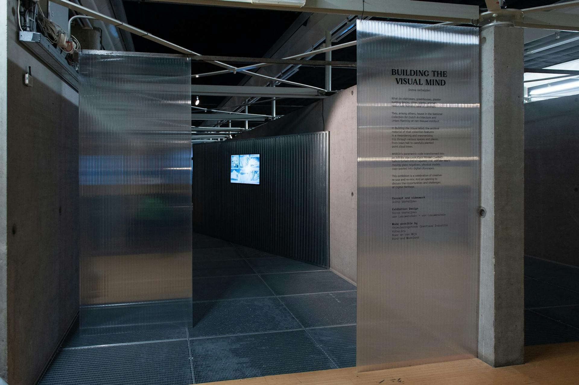 Building the Visual Mind, 2022, Gallery 3 By Donna Verheijden, Het Nieuwe Instituut. Photo: Joost van Ophem. 
