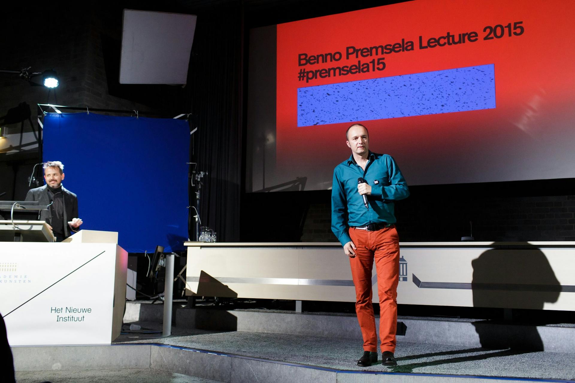 Benno Premsela Lecture 2015. Klaas Kuitenbrouwer. Photo: Fred Ernst