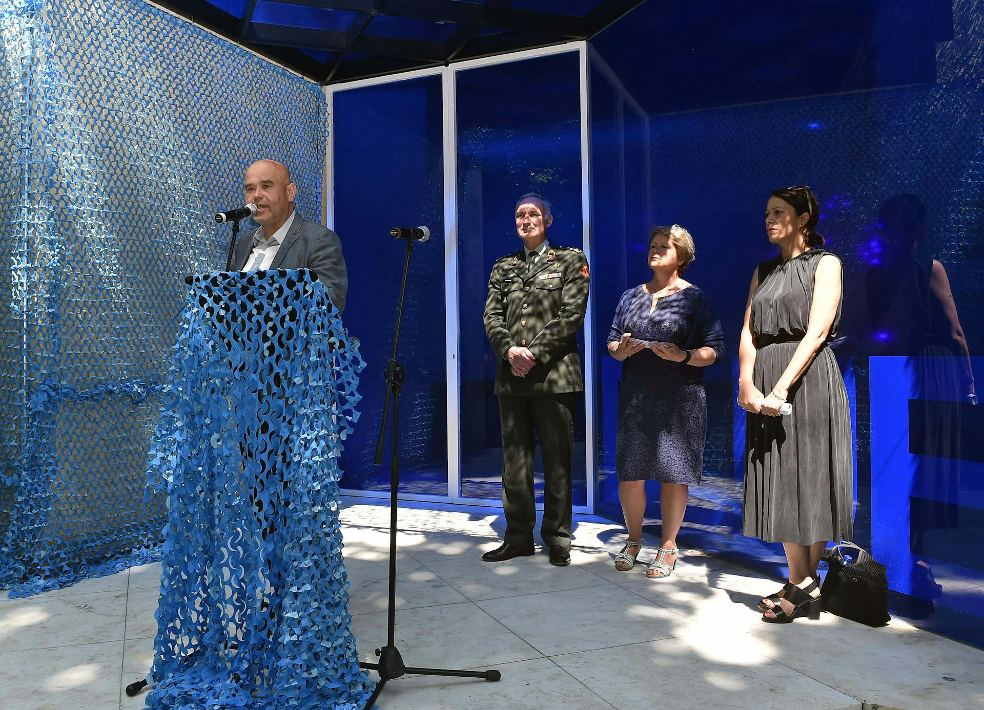Opening BLUE, Director Het Nieuwe Instituut Guus Beumer. Photo: Simone Ferraro 