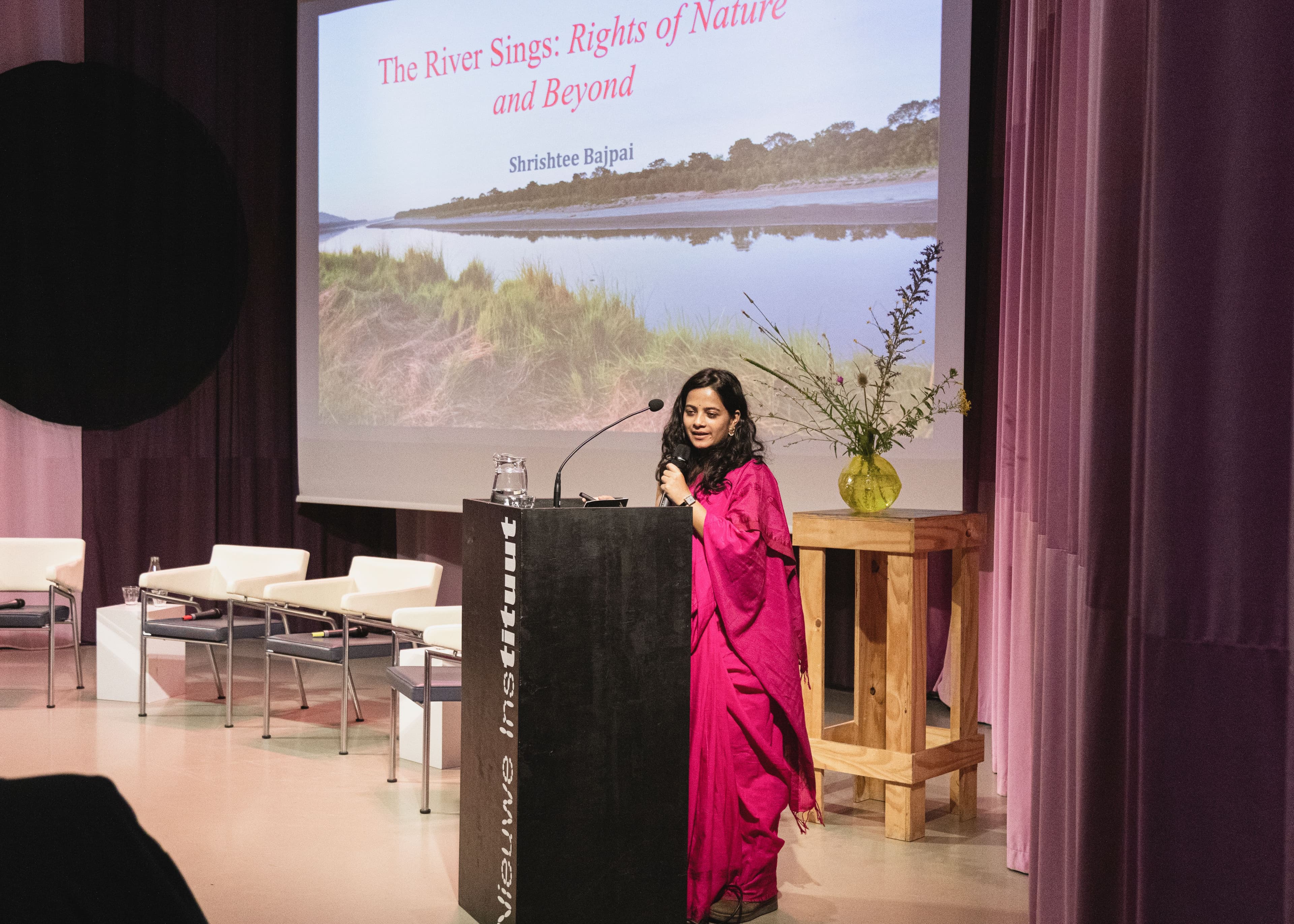 Shrishtee Bajpai presenting in Nieuwe Instituut