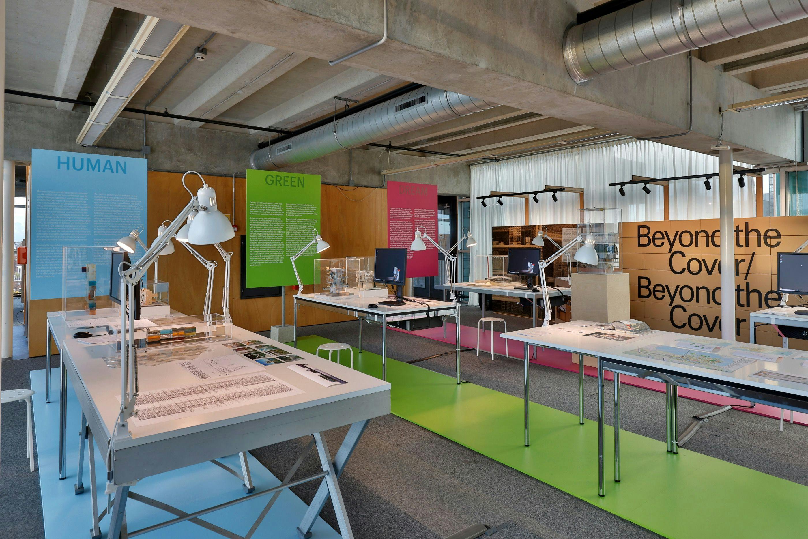 View of the exhibition MVRDVHNI: The Living Archive of a Studio, Het Nieuwe Instituut 2021-2022. Photo by Aad Hoogendoorn