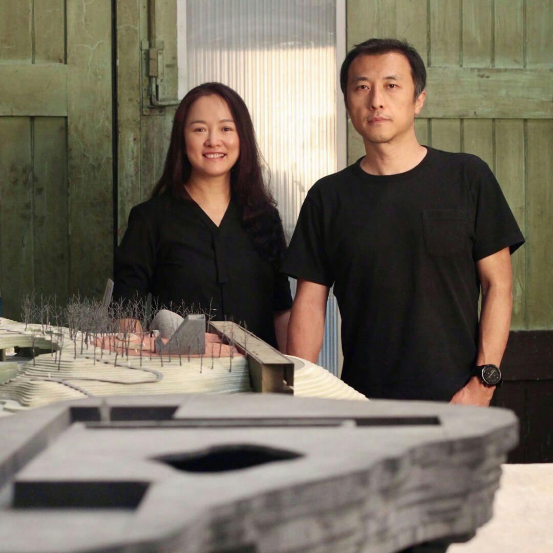 Li Hu (right) and Huang Wenjing (left). Image courtesy of OPEN Architecture 