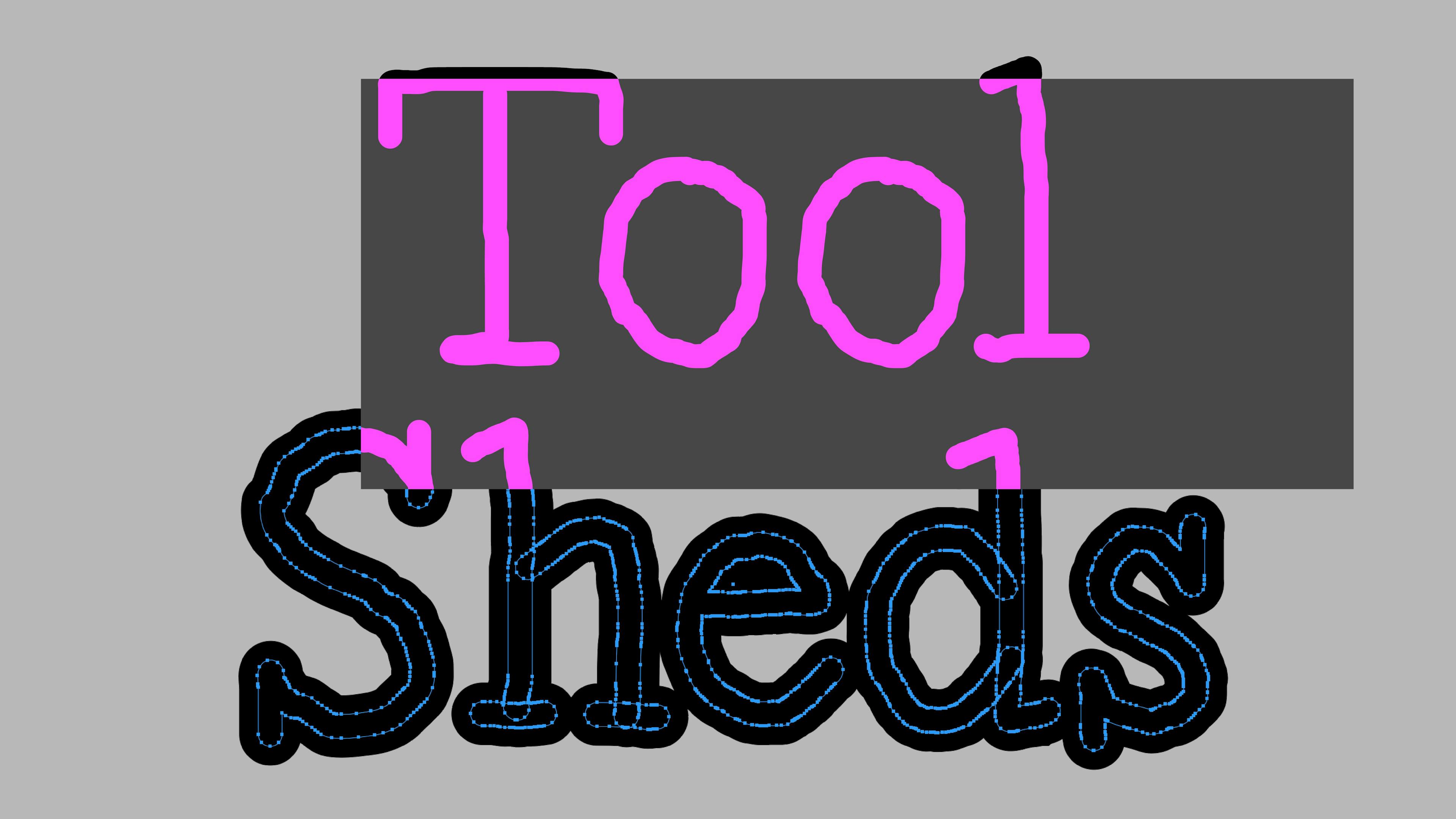 Tool Sheds. Graphic design: Maud Vervenne