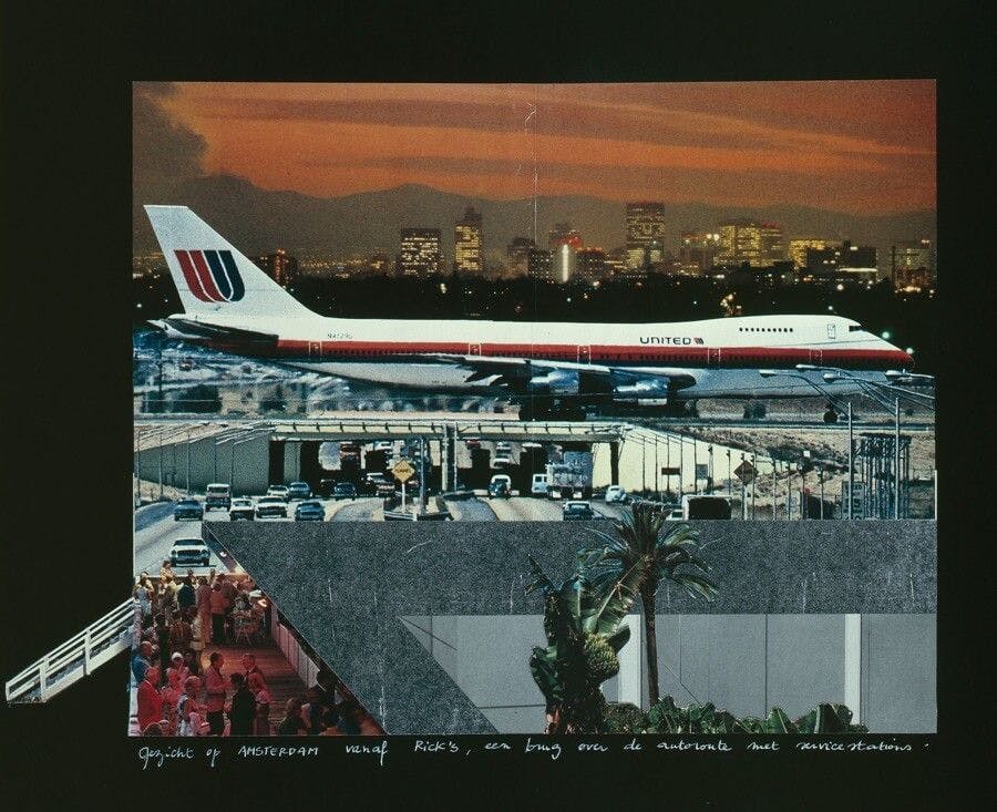Collage met vliegtuig