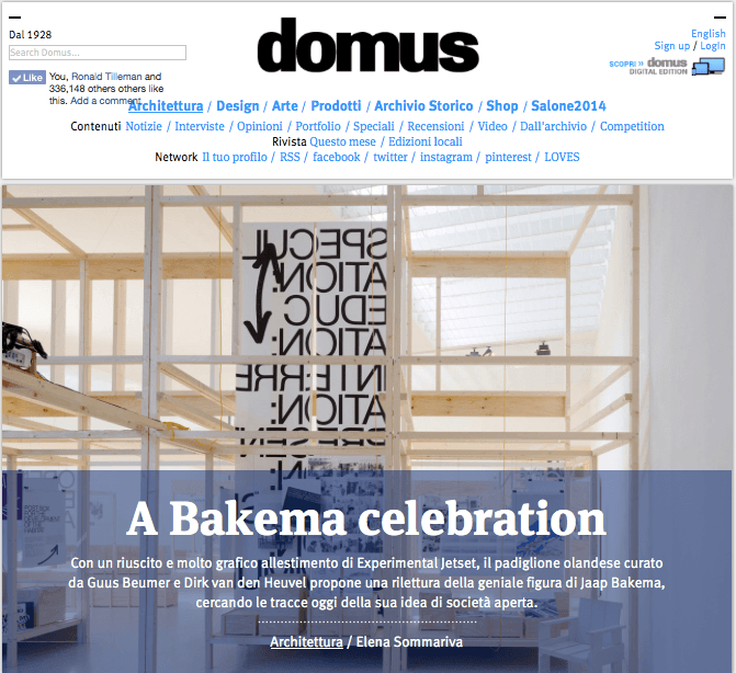  DOMUS, A Bakema Celebration (screenshot) 