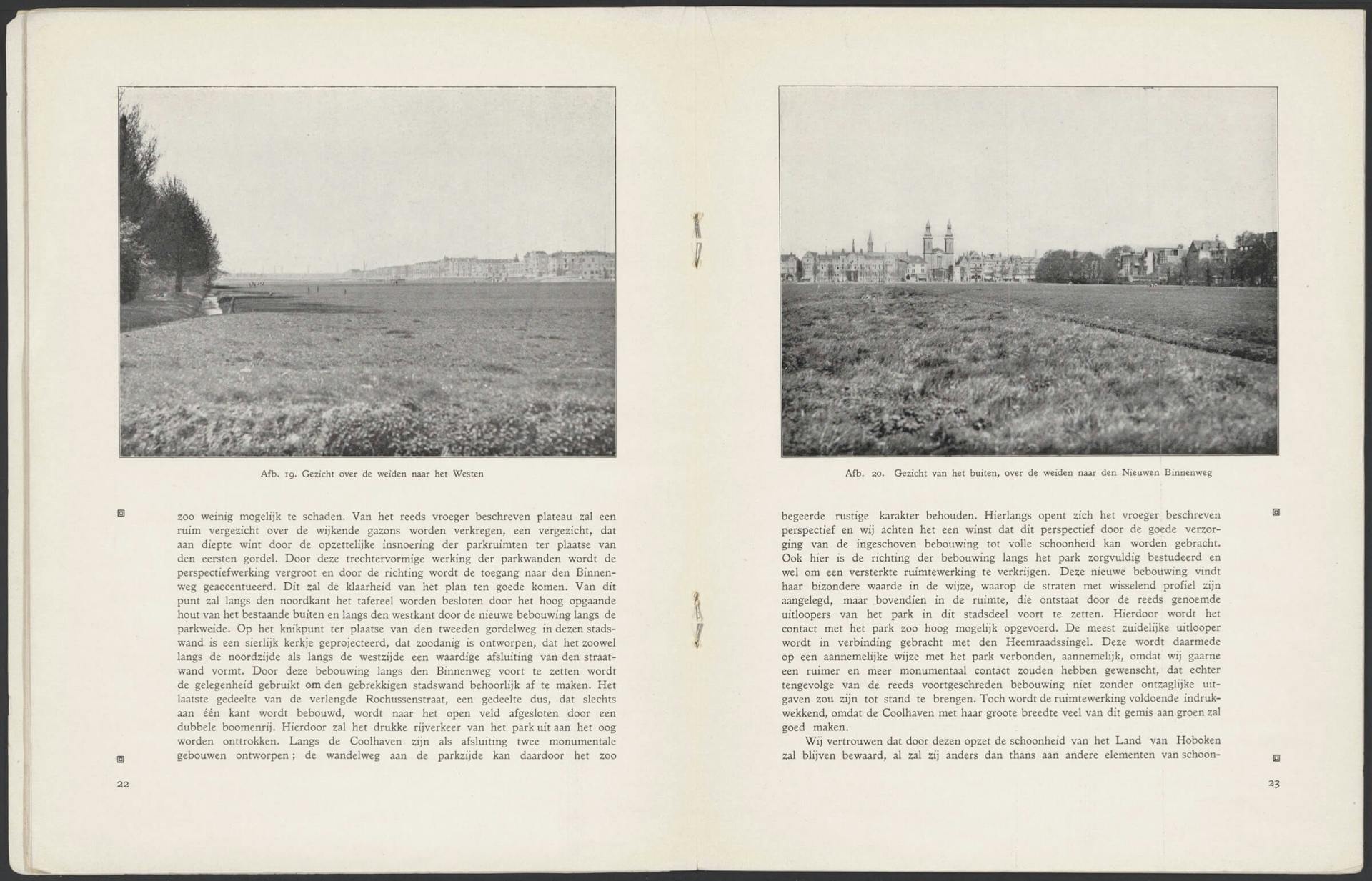 W.G. Witteveen, The Land van Hoboken Expansion Plan, Rotterdam 1927, p. 22-23. Collection Het Nieuwe Instituut, NIROV library, 49.183 