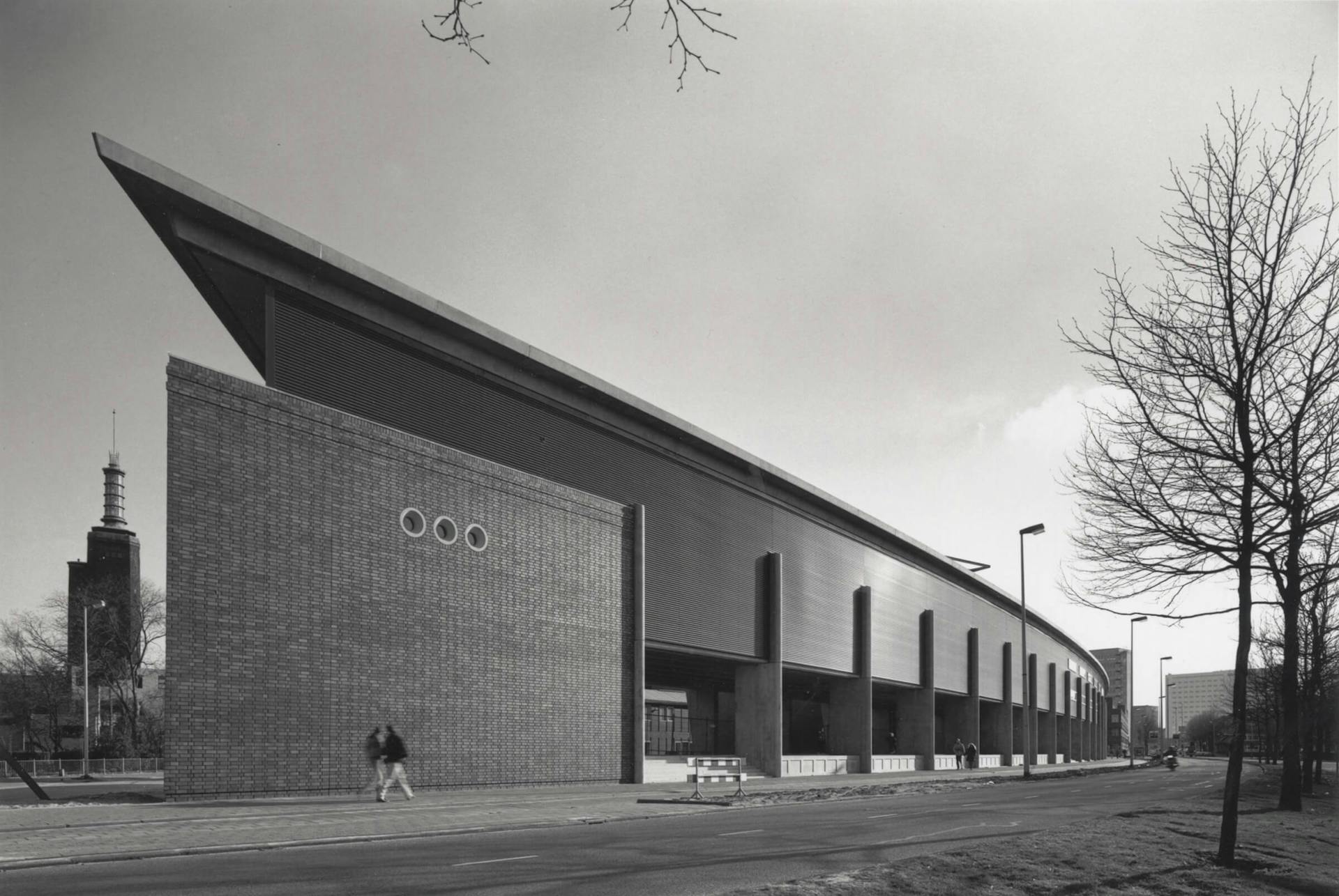 Het Nederlands Architectuurinstituut bij de oplevering in 1993. Foto Jannes Linders. Collectie Het Nieuwe Instituut, NAIN 1226. 