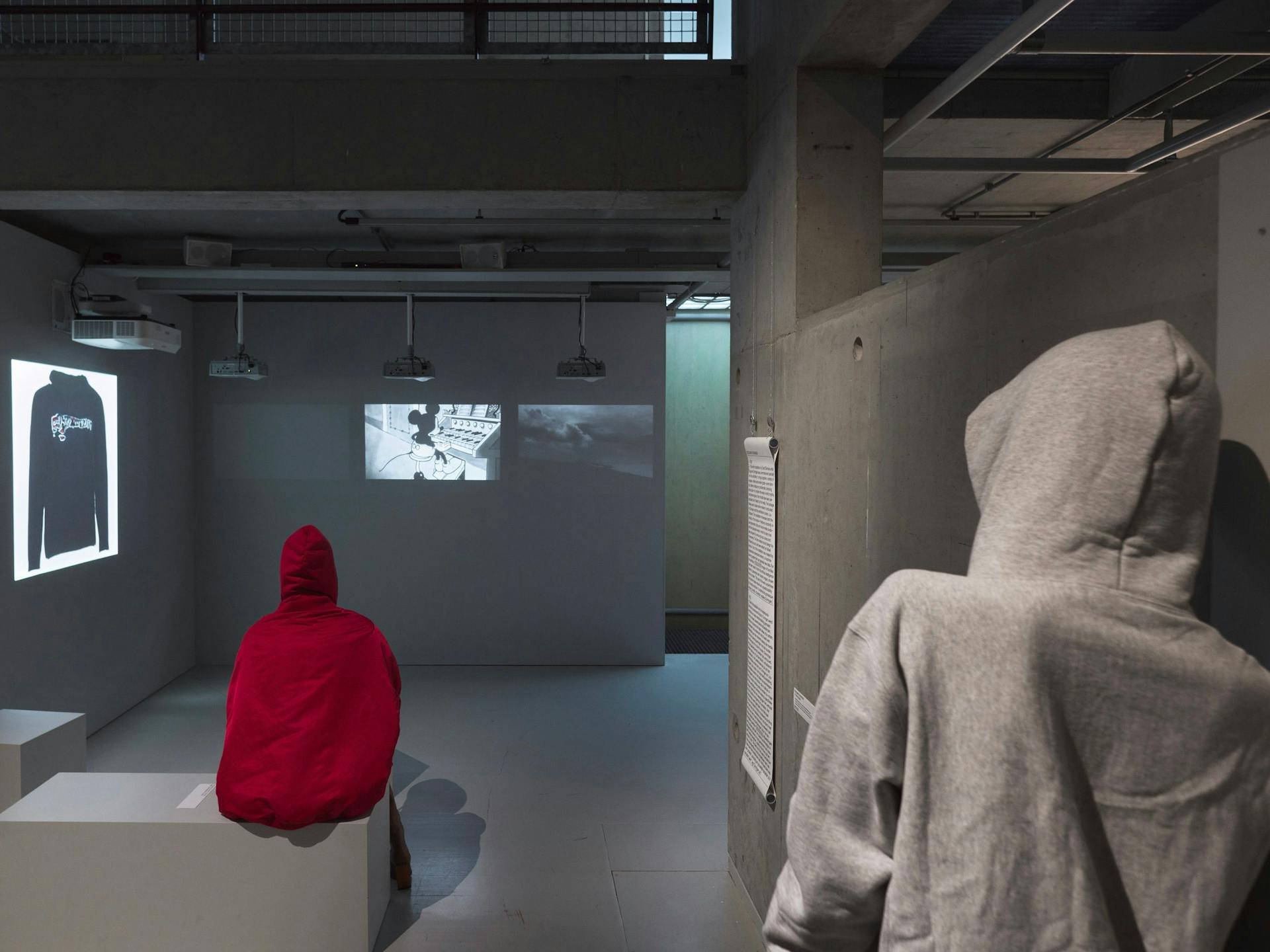 Bogomir Doringer, The Hoodie, 2019. Editing Rafael Kozdron. Sound design Michael Bucuzzo. AI GAN by Selam-X. Research in collaboration with Lou Stoppard. Commissioned by Het Nieuwe Instituut. Funded by Mondriaan Fonds. Photo Johannes Schwa… 