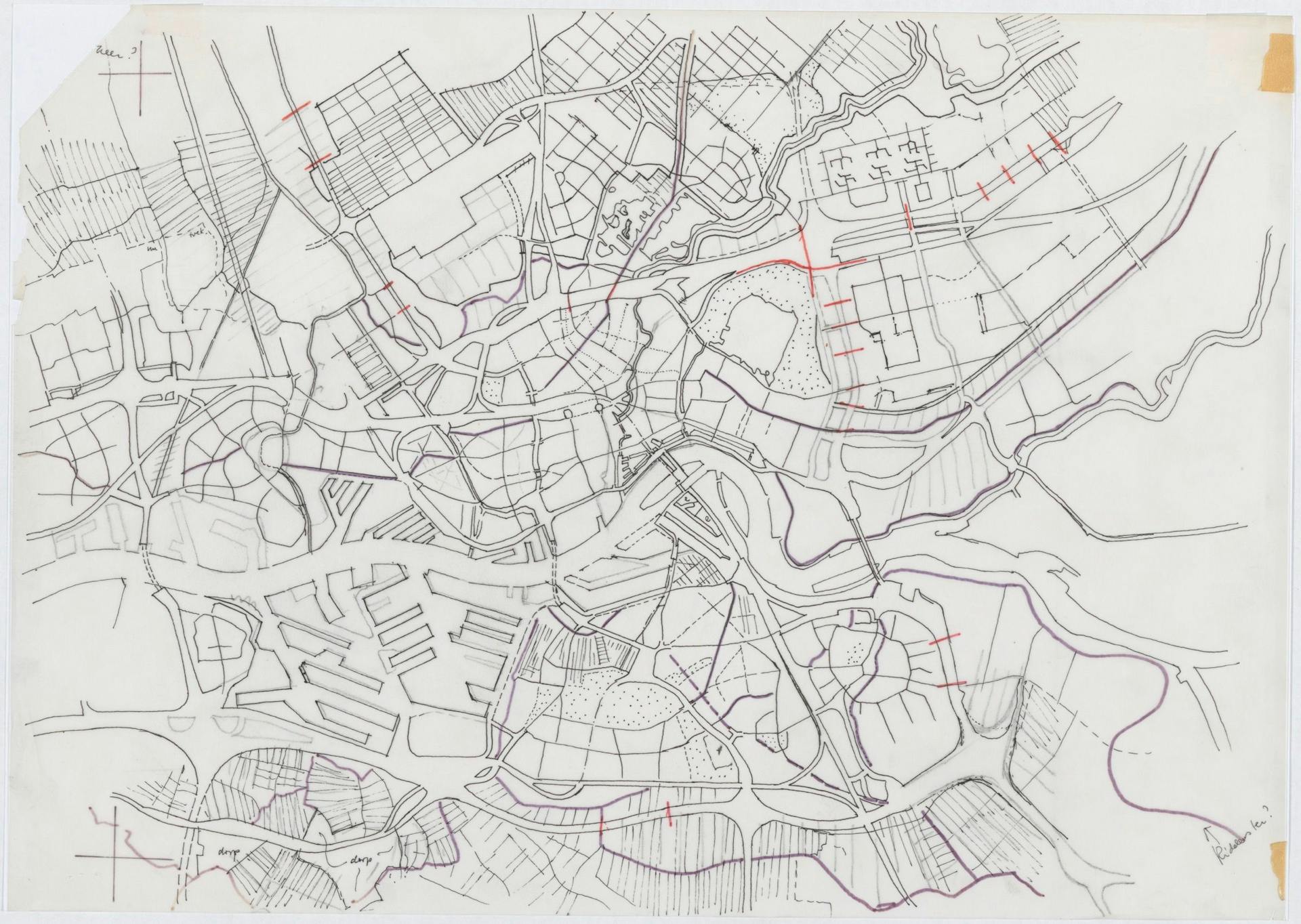 Frits Palmboom. Rotterdam, urbanised landscape, 1985. Loan from Frits Palmboom.