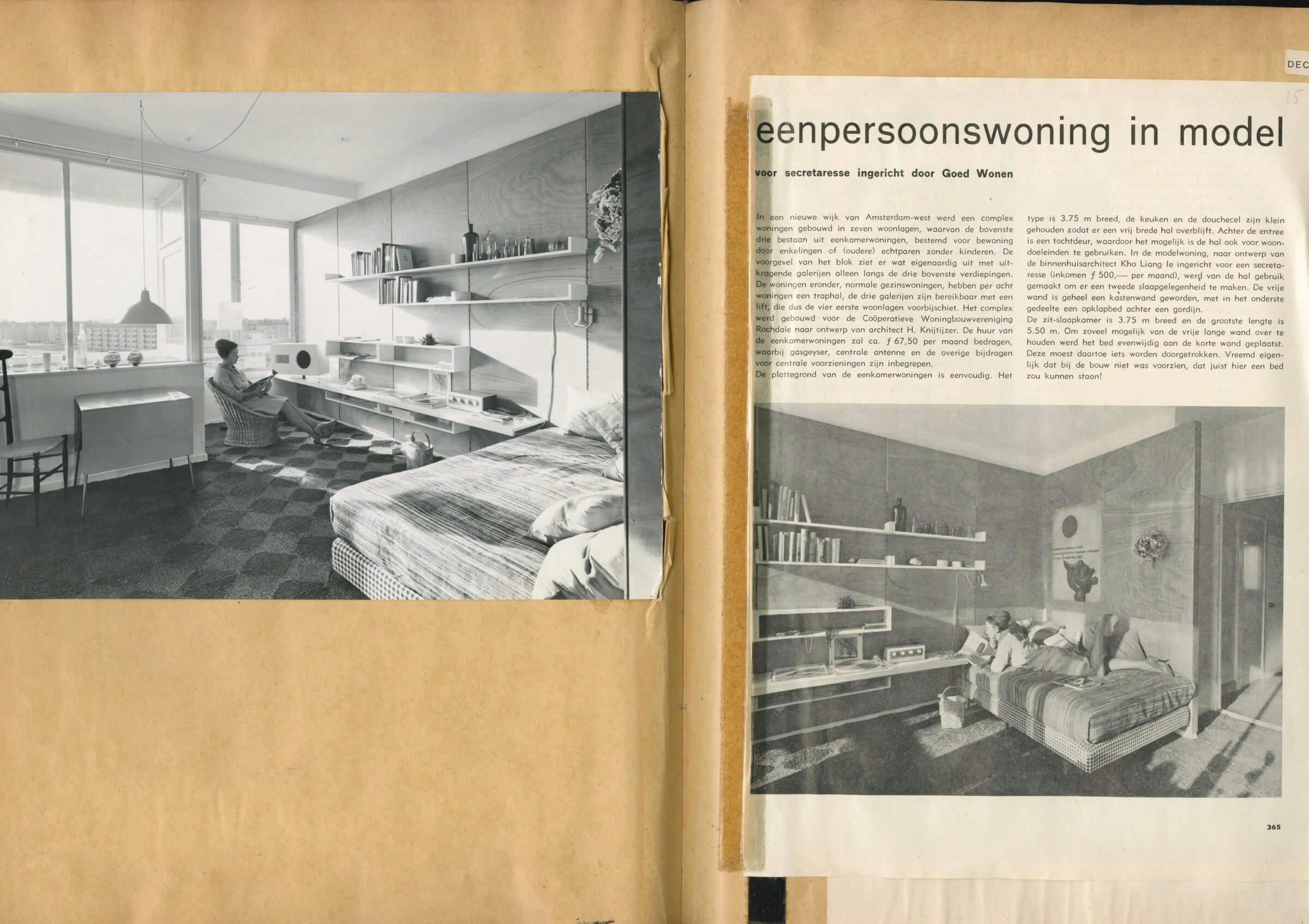 From a scrapbook about model homes furnished by Goed Wonen, 1950s-1960s.
SGWO_137-page 365.