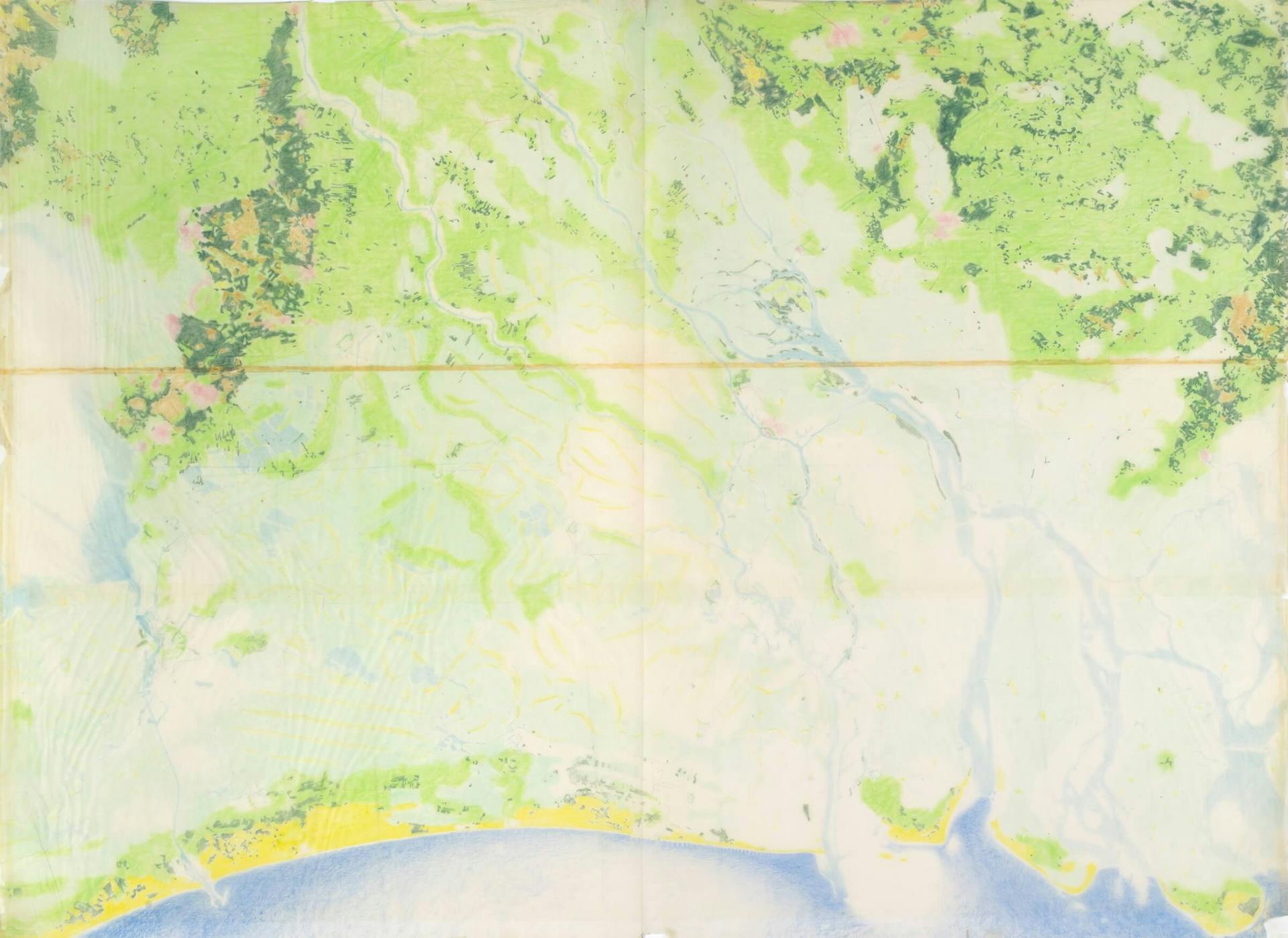 Pjotr Gonggrijp. Morphological studies of the Dutch delta landscape, 1969. Collection Het Nieuwe Instituut, GONG 3 