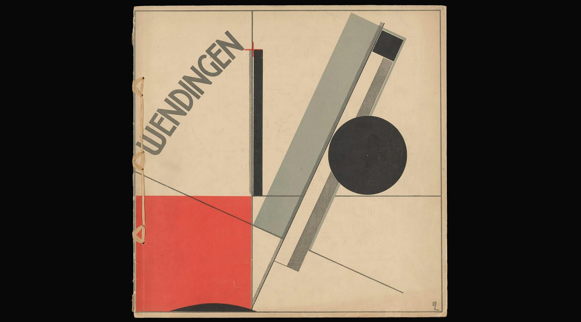 Wendingen, nr. 4, november 1922. Omslag en ontwerp: El Lissitzky. Bibliotheekcollectie Het Nieuwe Instituut. 