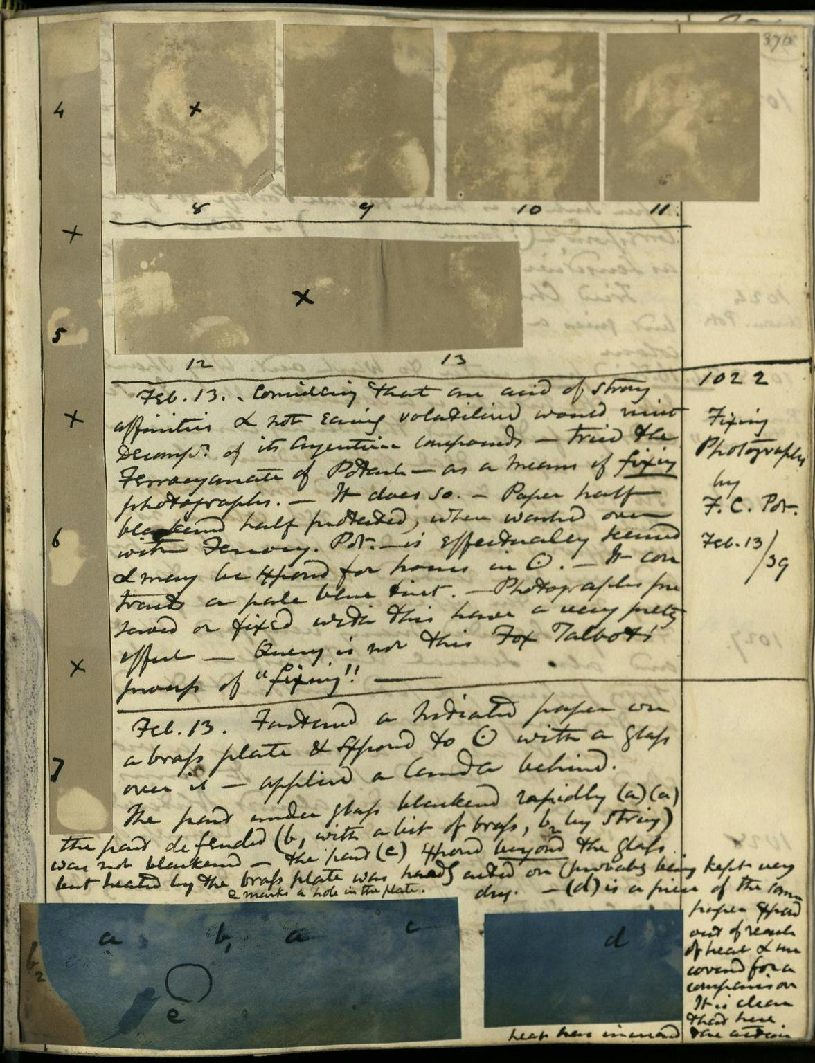 In 1842 ontdekte de Engelsman J.F.W. Herschel de blauwdruk. Dit aantekeningenboek nr. 3 met fotografie-experimenten, waaronder blauwdrukken, dateert van 13 februari 1839. Hieruit blijkt dat Herschel in de voorafgaande jaren al volop experimente… 