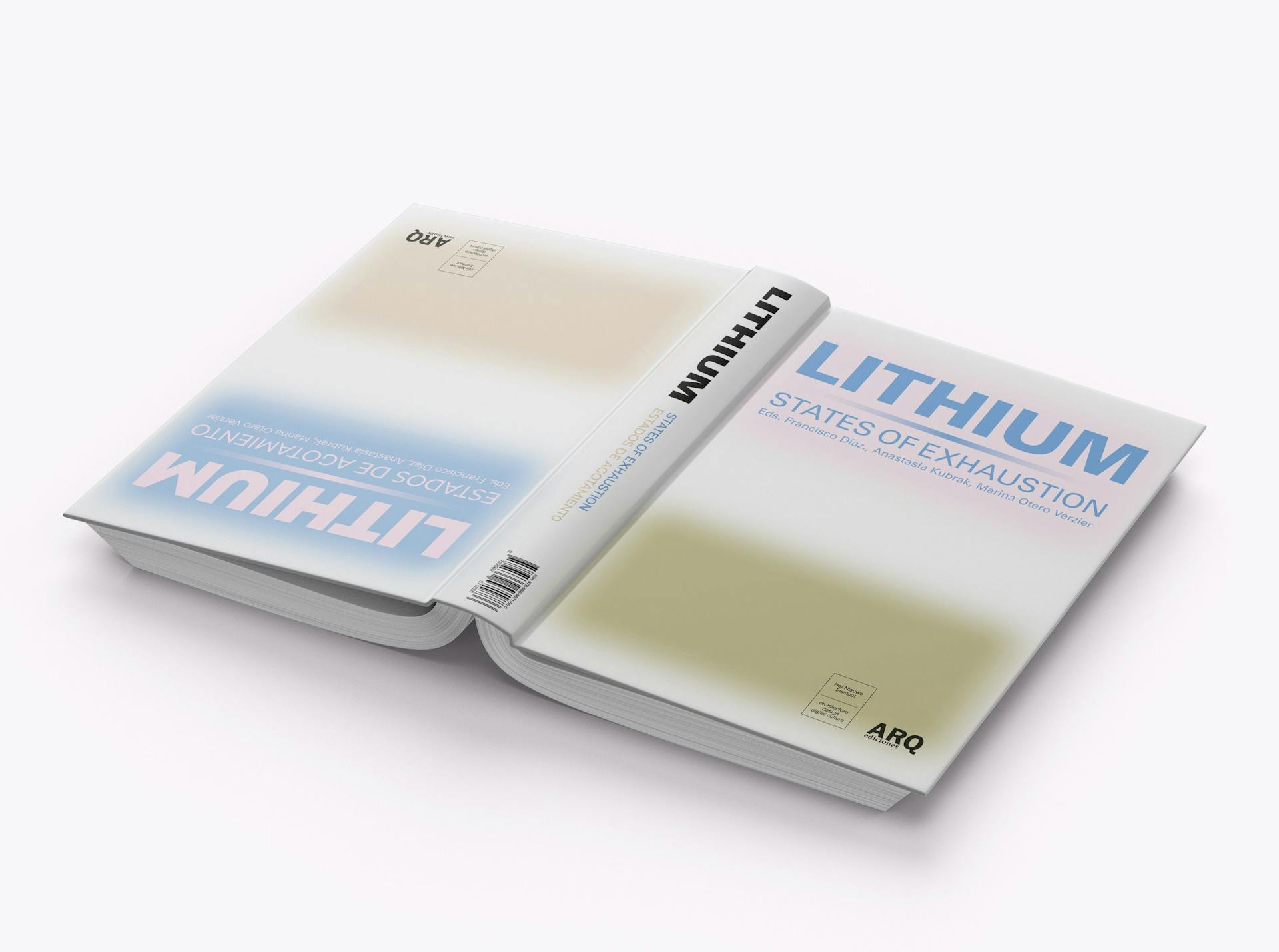 Lithium. States of Exhaustion, Het Nieuwe Instituut & Ediciones ARQ, 2021 (cover) 