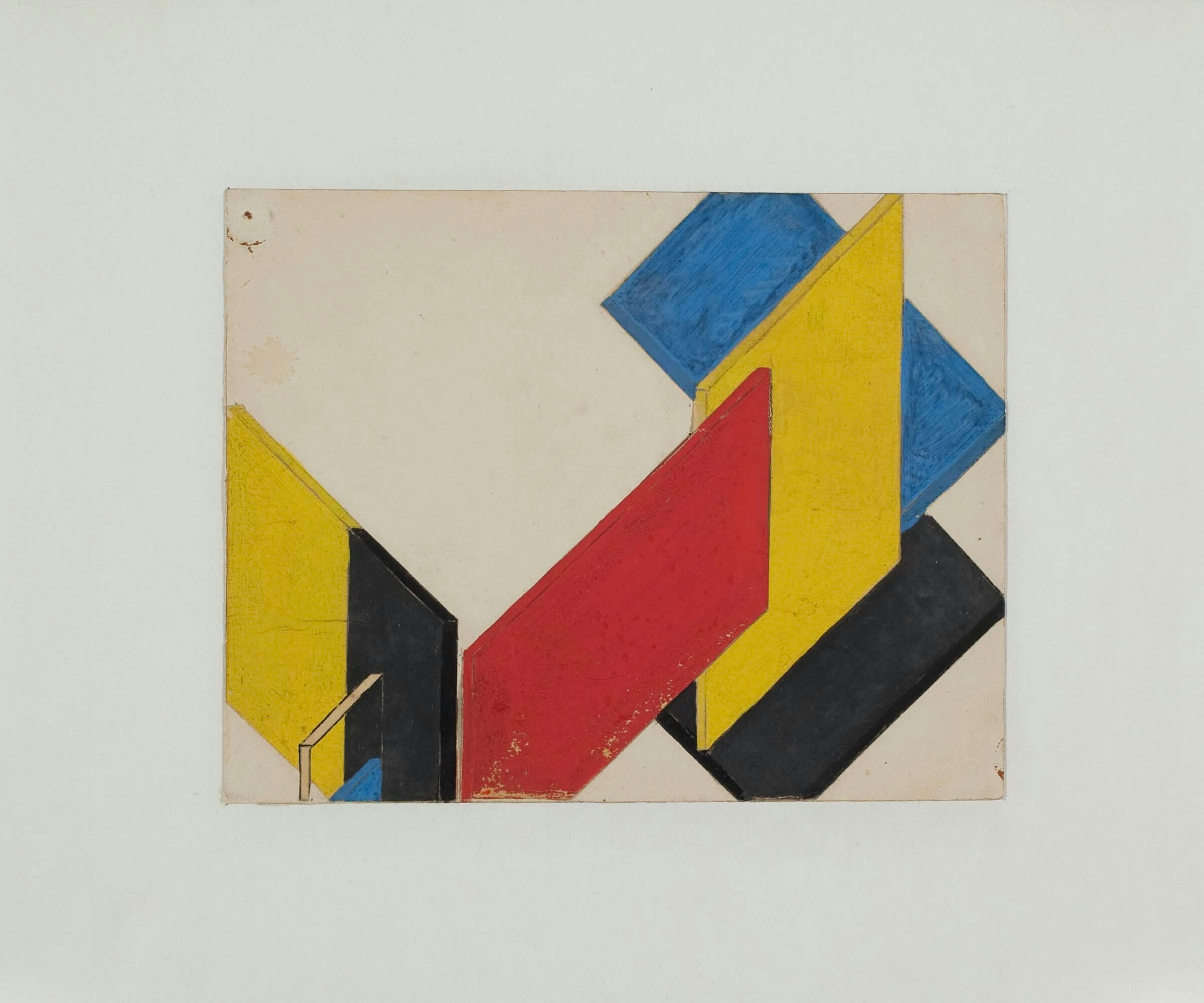 Theo van Doesburg. Contra-Construction, 1923-24. Collection Het Nieuwe Instituut, Van Moorsel gift, DOES AB5120b