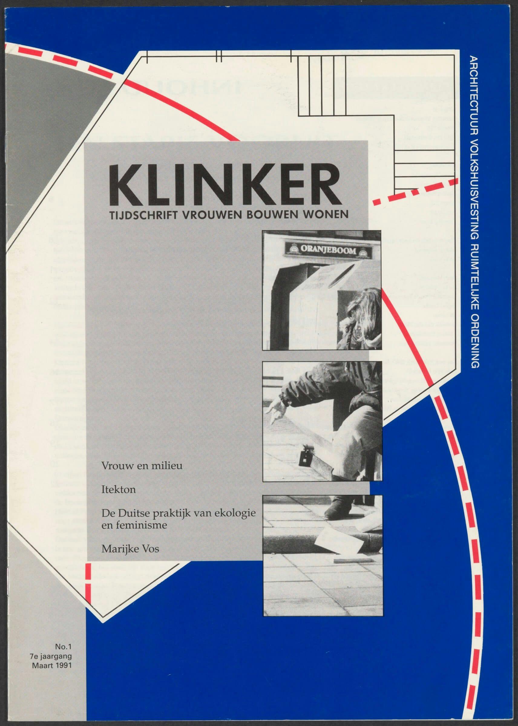 Klinker, Krant gedelegeerd door Vrouwen Bouwen Wonen. Maart 1991. Collectie Het Nieuwe Instituut. 