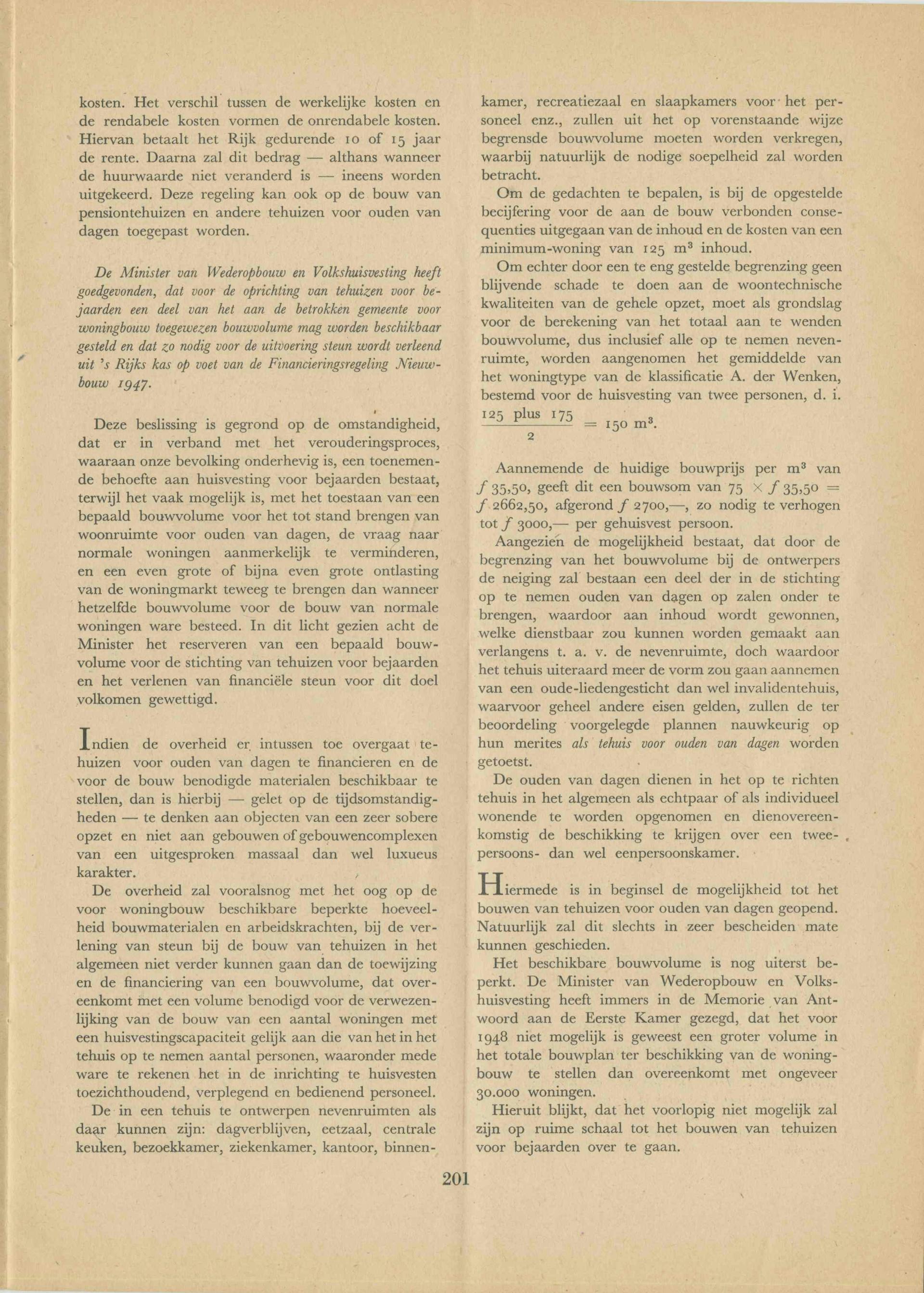  H.G. van Beusekom, ‘Mogelijkheden voor de huisvesting van bejaarden ‘. Tijdschrift voor Maatschappelijk Werk, 1948. Collectie Het Nieuwe Instituut, TIJX d39-c 