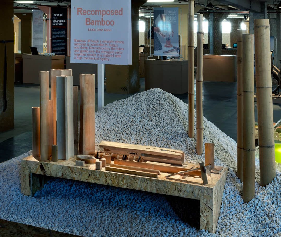 Recomposed Bamboo. New Material Award 2018 op Dutch Design Week. Photo Gert-Jan van Rooij. 